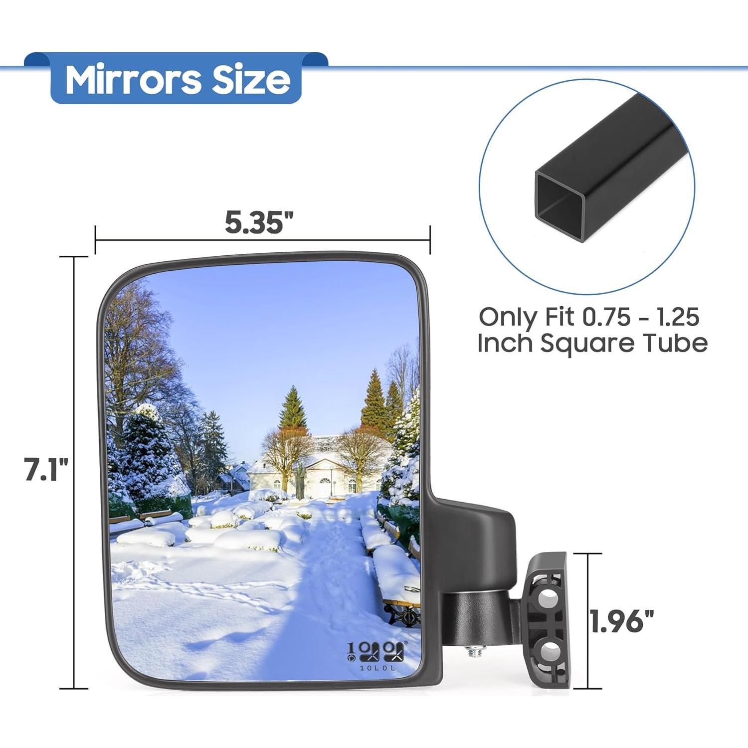 Espejos Laterales 9.99WORLD MALL para Carro de Golf Plegables