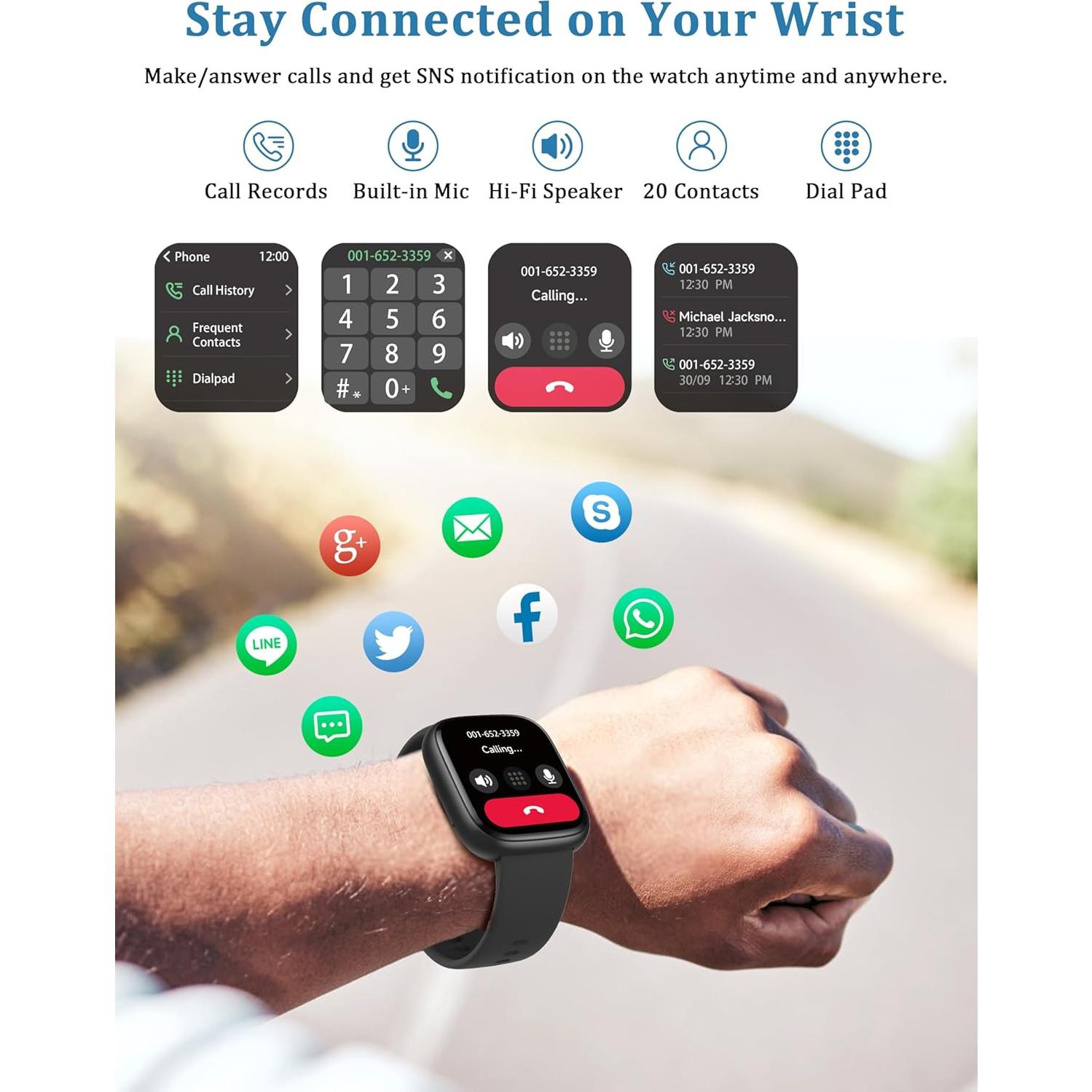 Reloj Inteligente LODIMEKE IDW26 1.83" IP68 Salud y Alexa