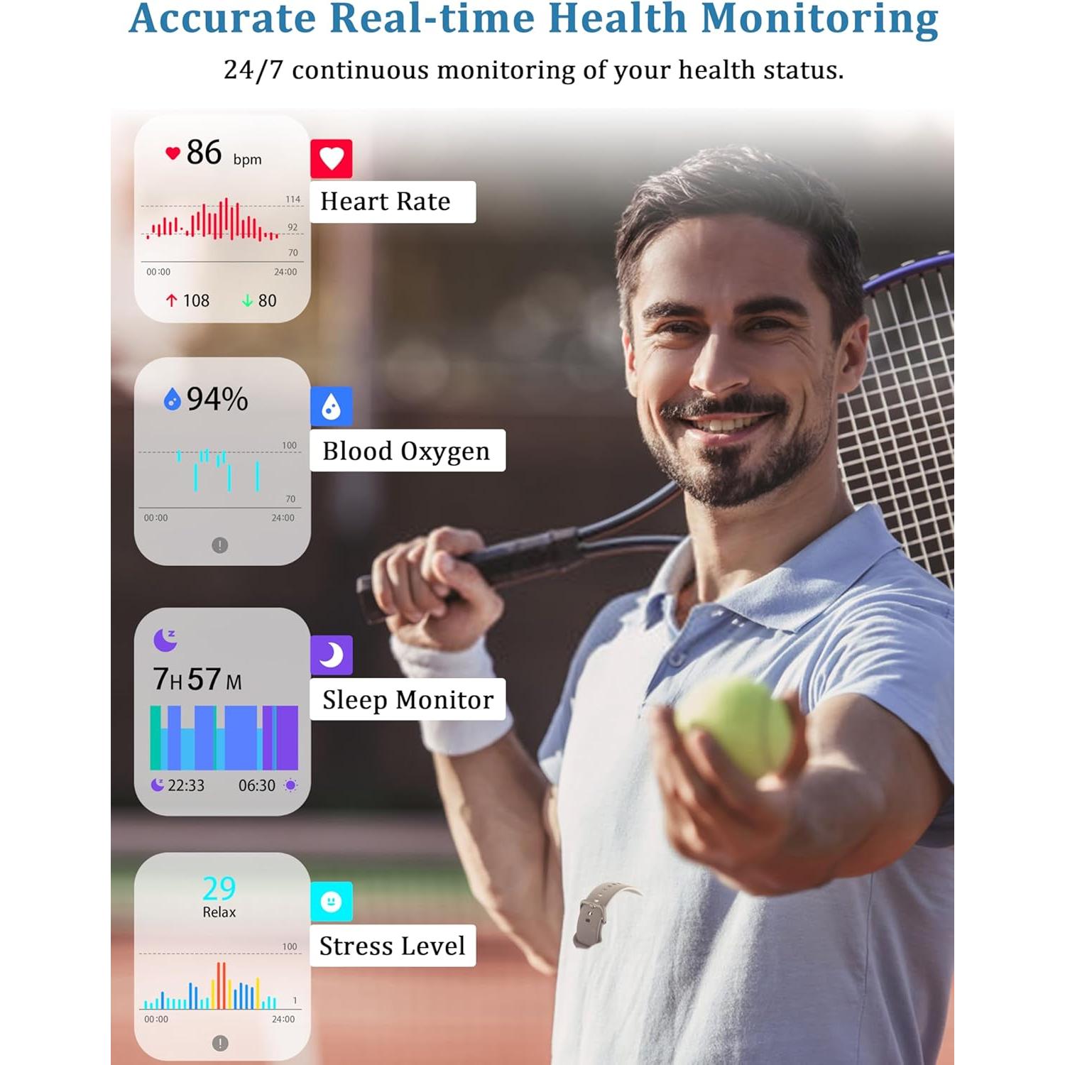 Reloj Inteligente LODIMEKE IDW26 1.83" IP68 Salud y Alexa