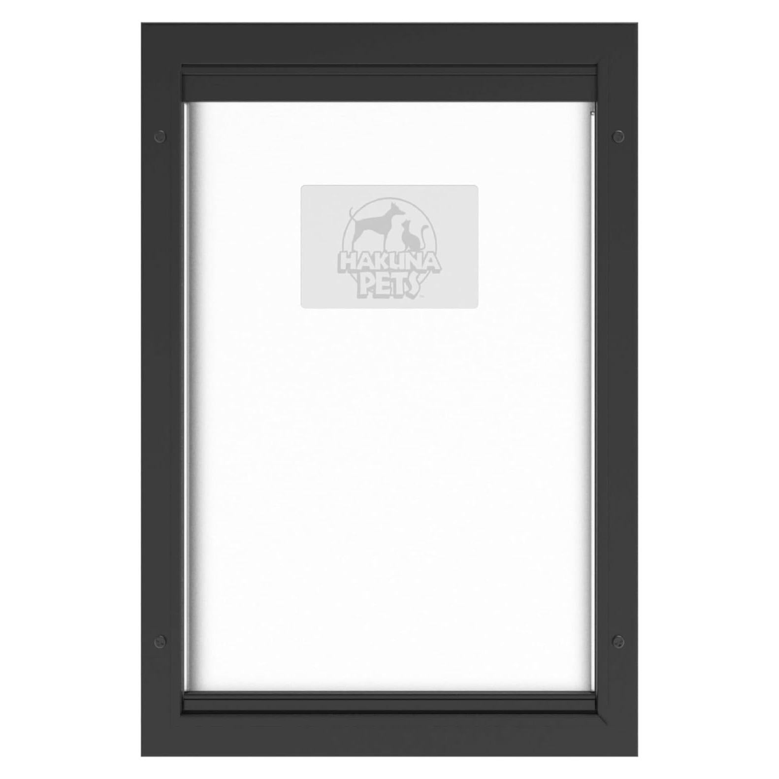 Puerta para Mascotas Hakuna Pets Aluminio Grande Negra