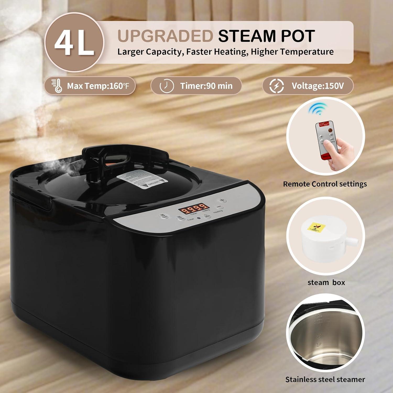 Sauna Portátil PEEKO Pentágono 4L con Silla y Control Remoto