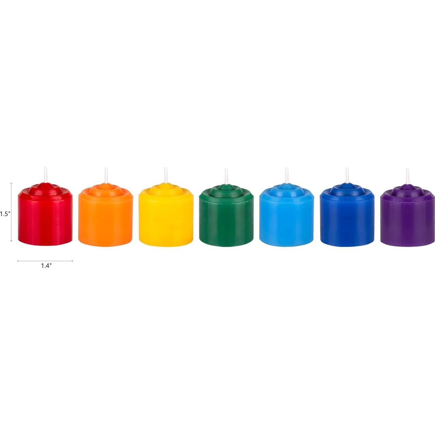 Vela Votiva Chakra Mega Velas 7 Pcs 10 Horas 3.5 cm
