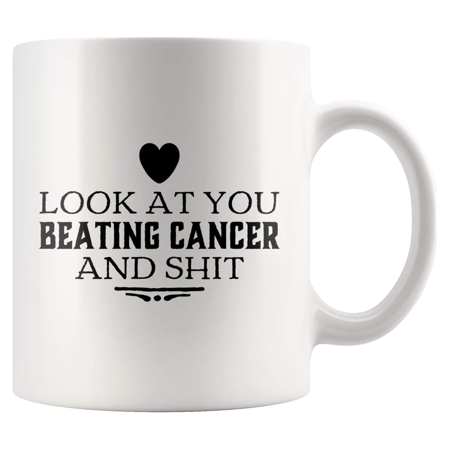 Taza Cerámica Panvola 11 oz Motivacional Supervivientes Cáncer