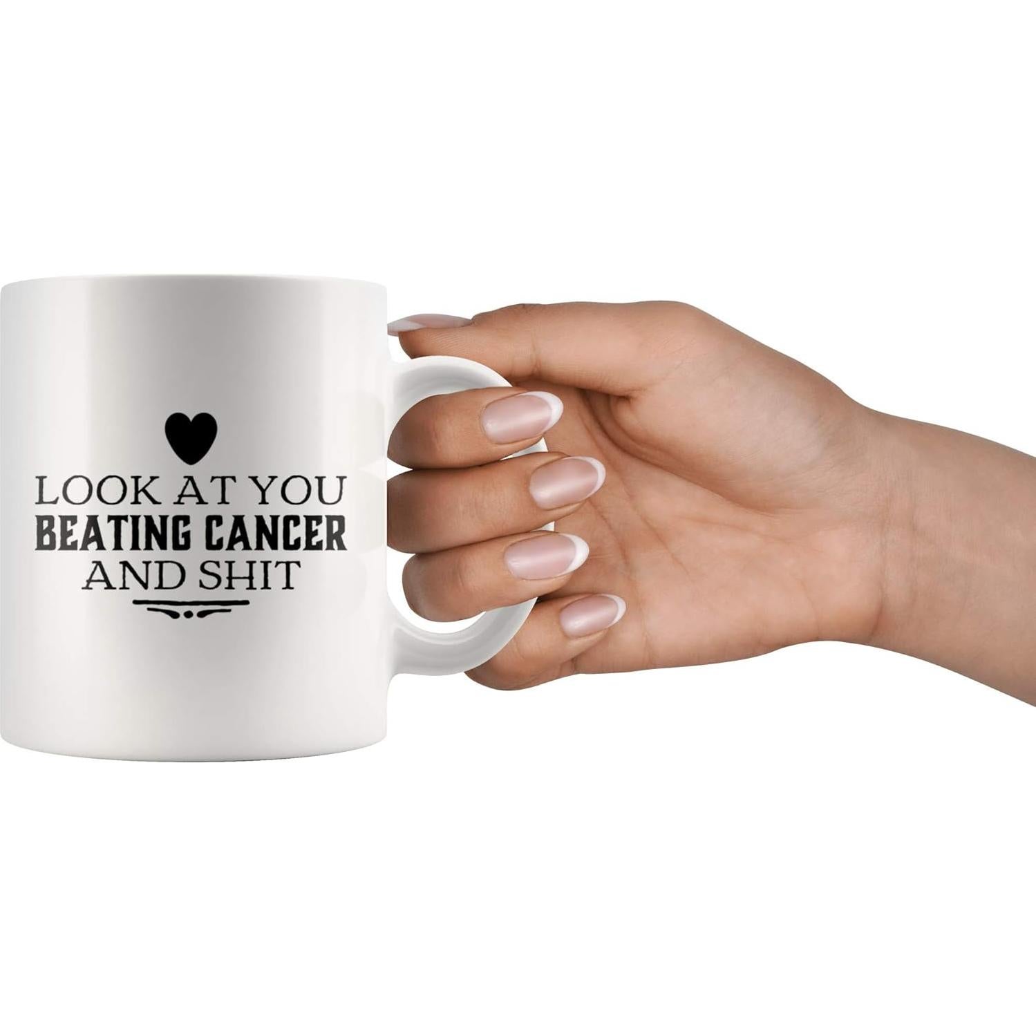 Taza Cerámica Panvola 11 oz Motivacional Supervivientes Cáncer