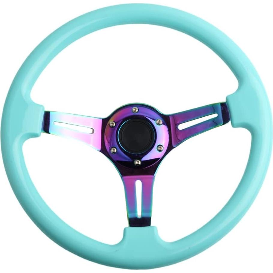 Volante de Carreras YEHICY 350mm ABS Azul Tiffany