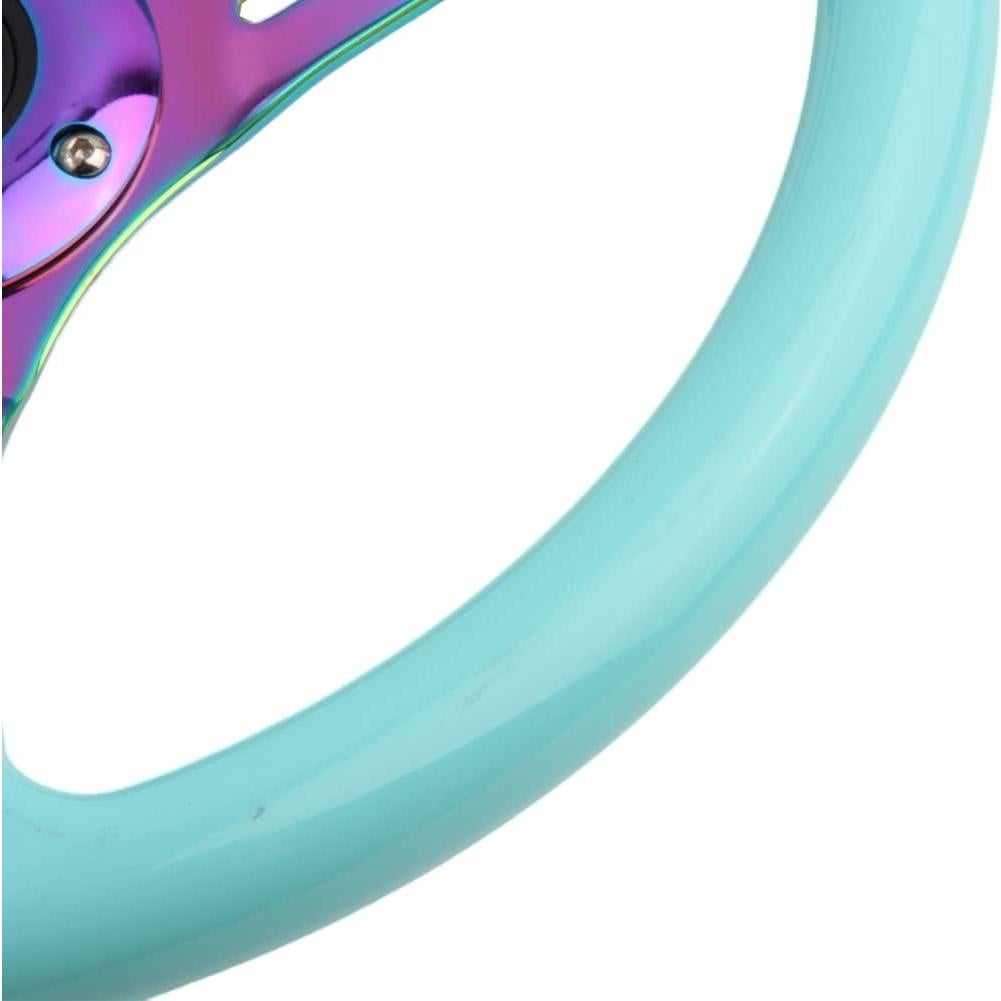 Volante de Carreras YEHICY 350mm ABS Azul Tiffany