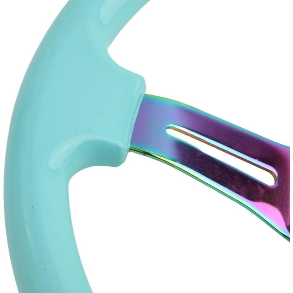 Volante de Carreras YEHICY 350mm ABS Azul Tiffany