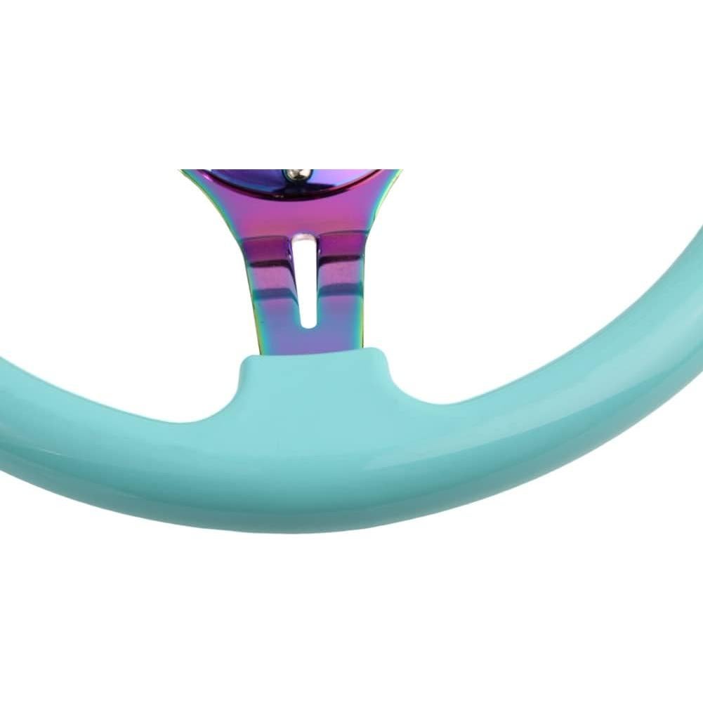 Volante de Carreras YEHICY 350mm ABS Azul Tiffany