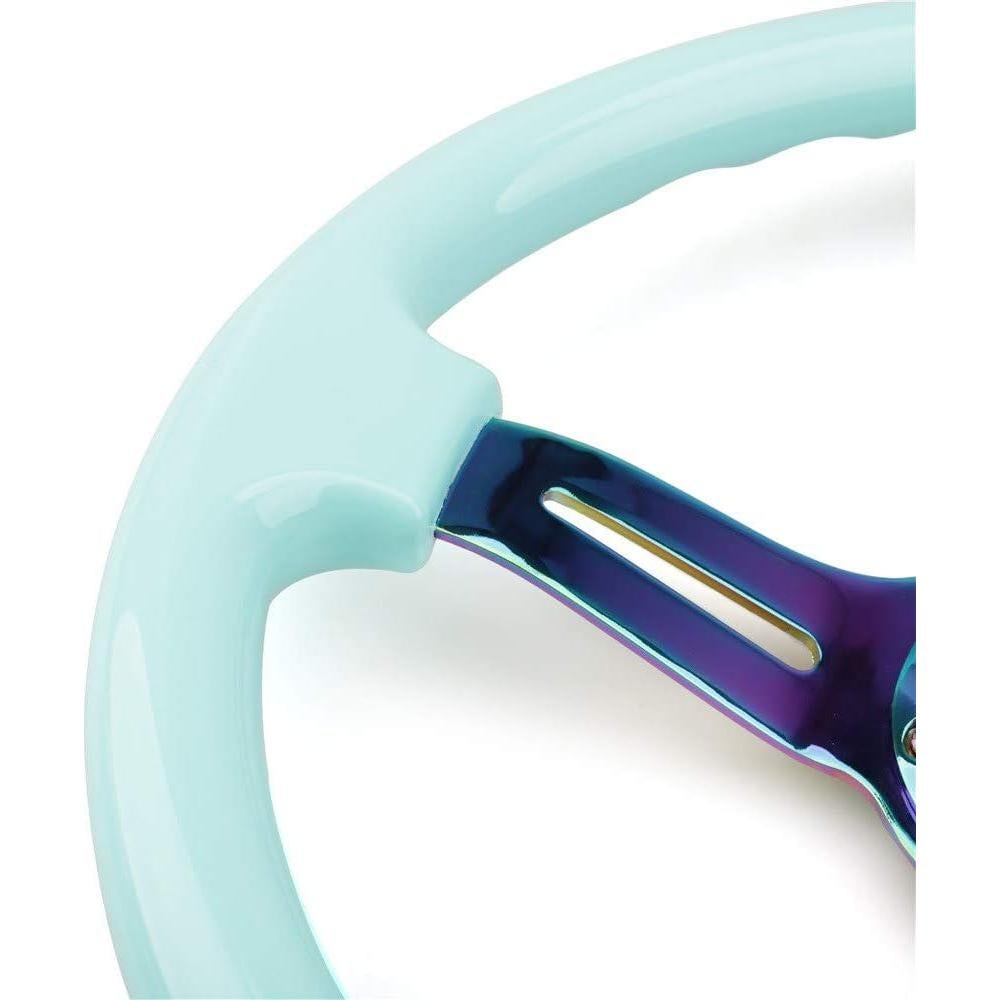 Volante de Carreras YEHICY 350mm ABS Azul Tiffany