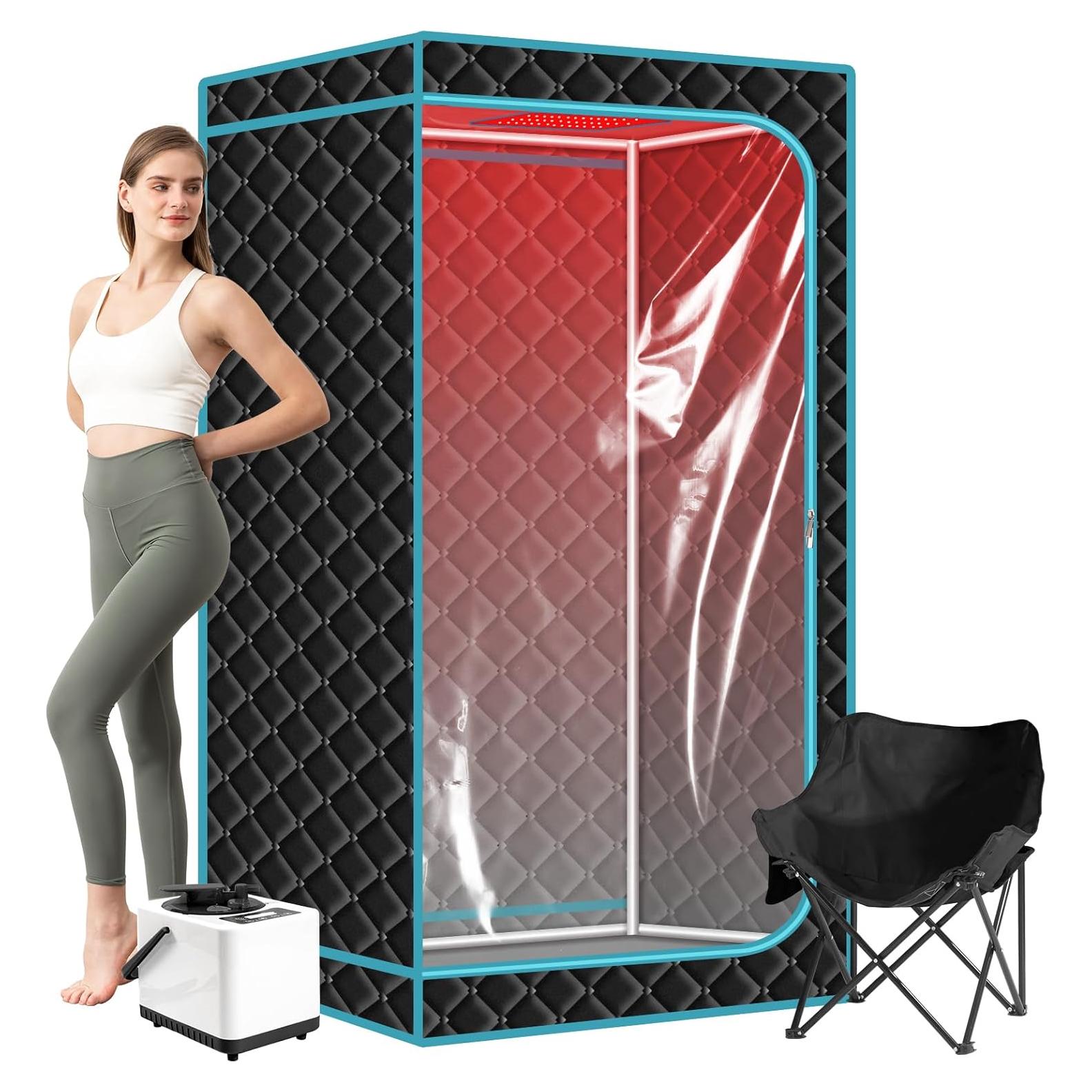 Sauna de Vapor Portátil ZONEMEL con Luz Roja y Control Remoto