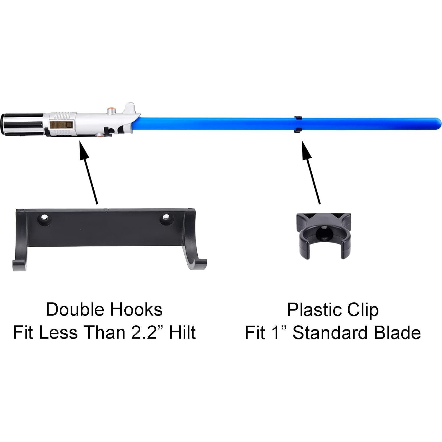 Soporte de Pared para Sable de Luz LEKUSHA Negro - Paquete de 2