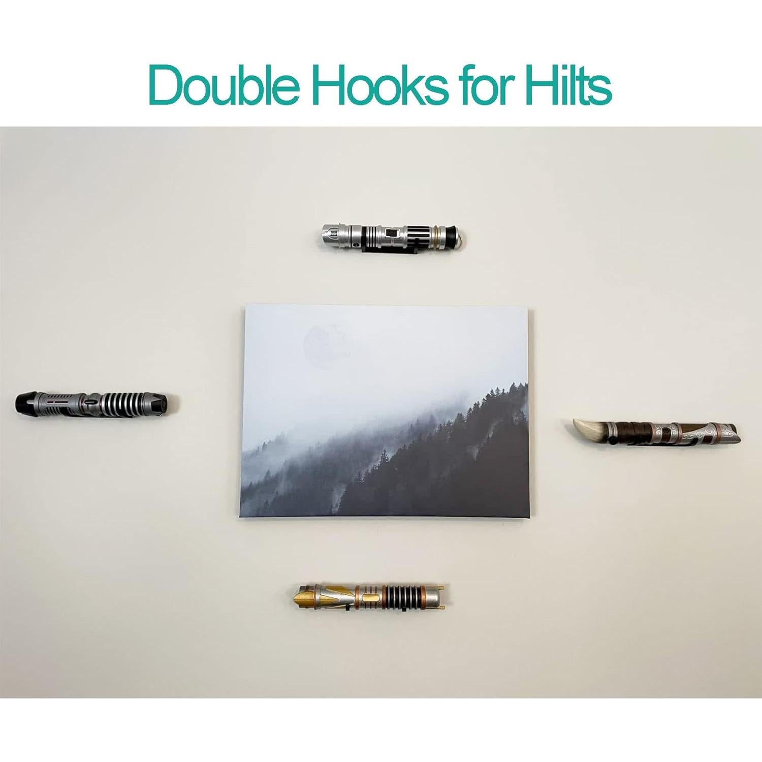 Soporte de Pared para Sable de Luz LEKUSHA Negro - Paquete de 2