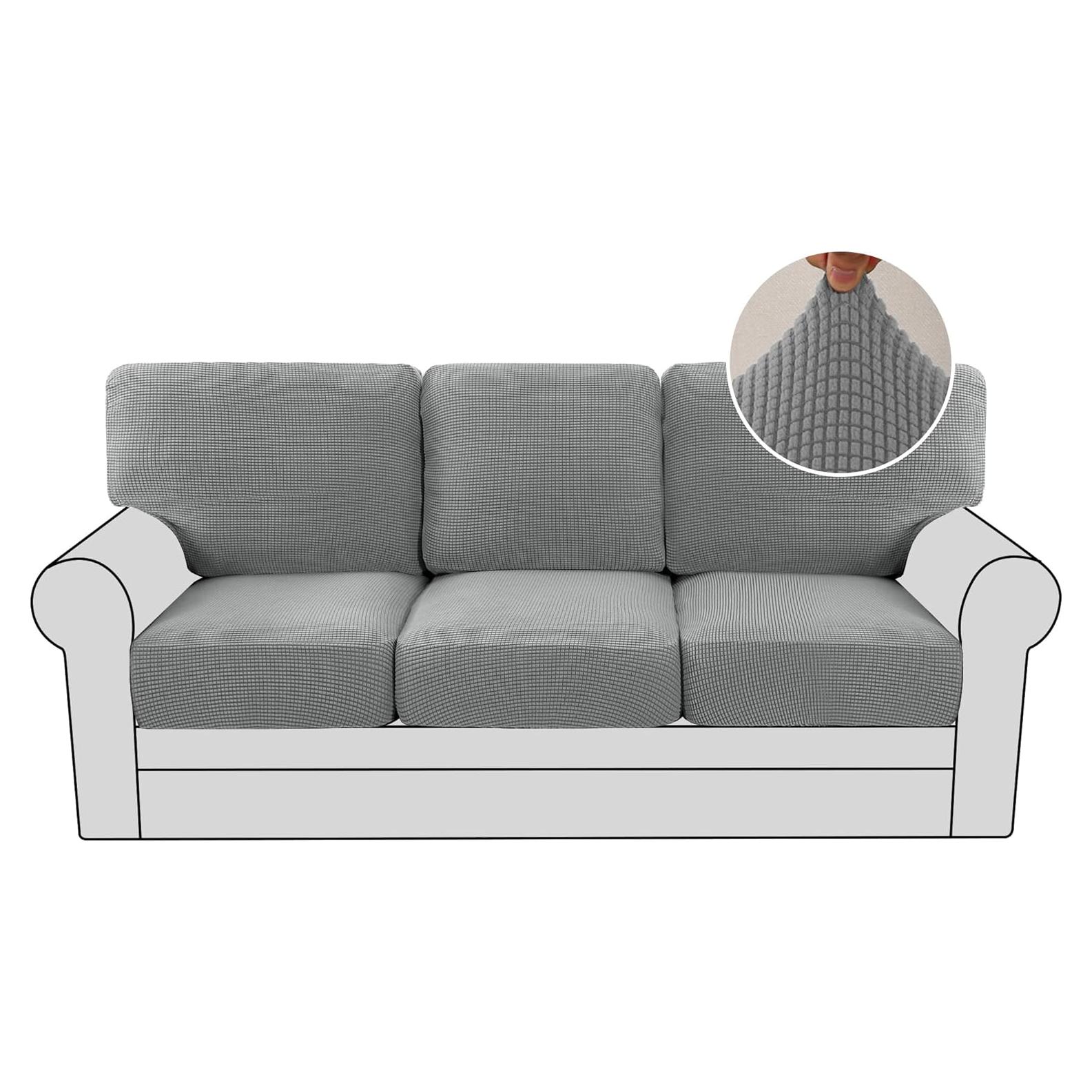 H.VERSAILTEX Funda Sofá 3 Asientos Cuadros Paloma