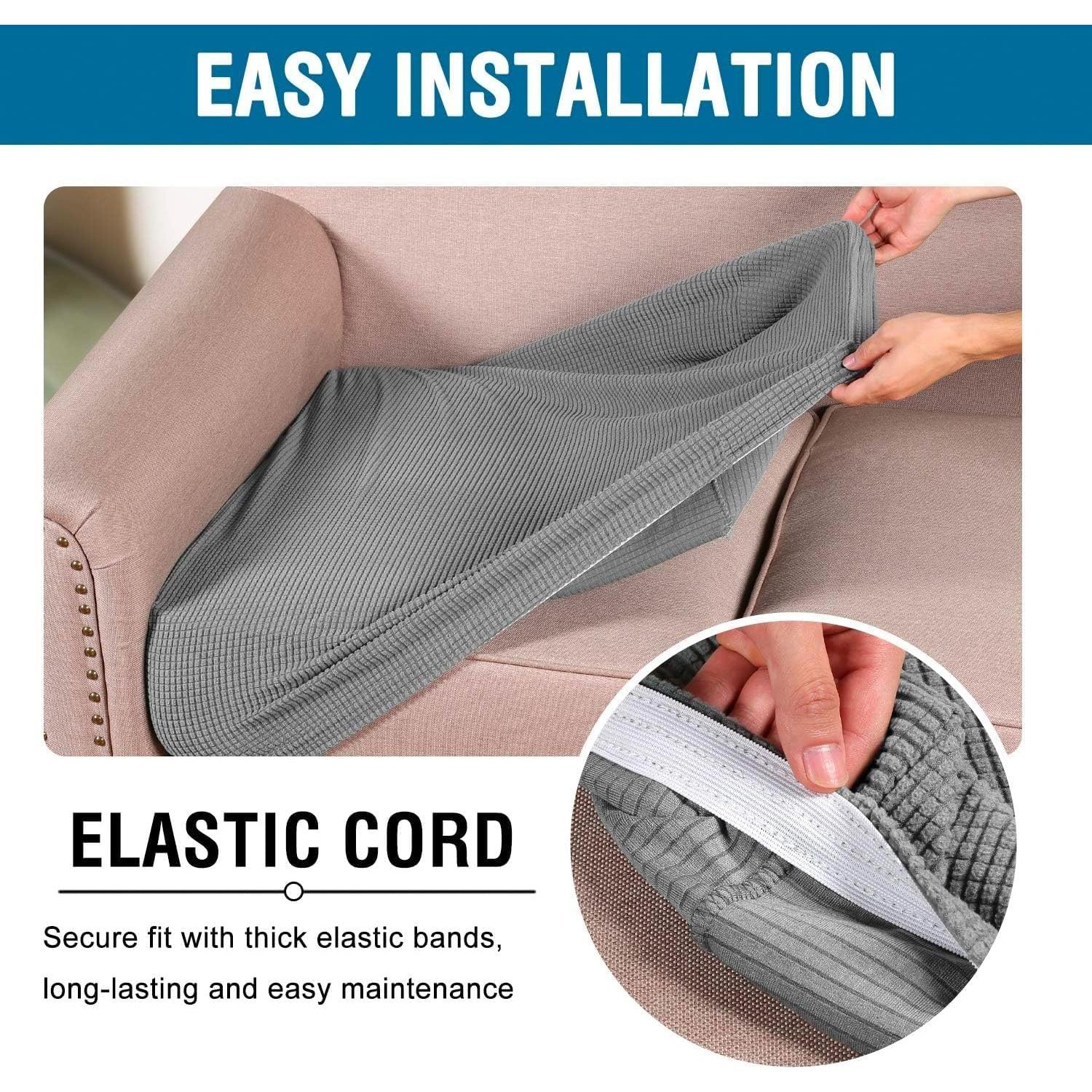 H.VERSAILTEX Funda Sofá 3 Asientos Cuadros Paloma