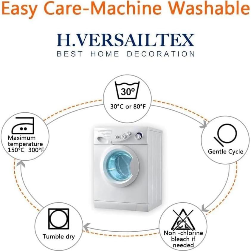 H.VERSAILTEX Funda Sofá 3 Asientos Cuadros Paloma