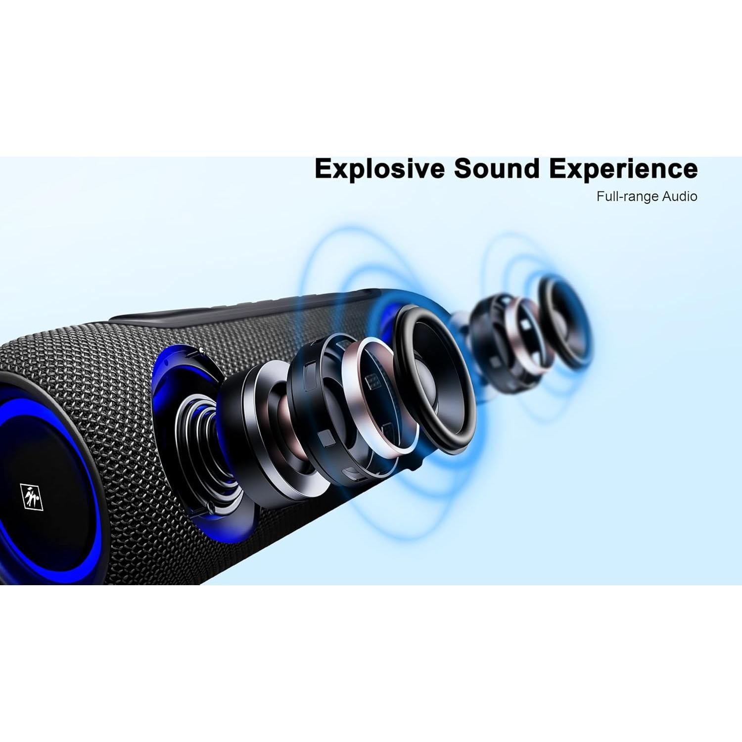 Altavoz Bluetooth Fisher SBT650K Negro 14W IPX5 8H TWS