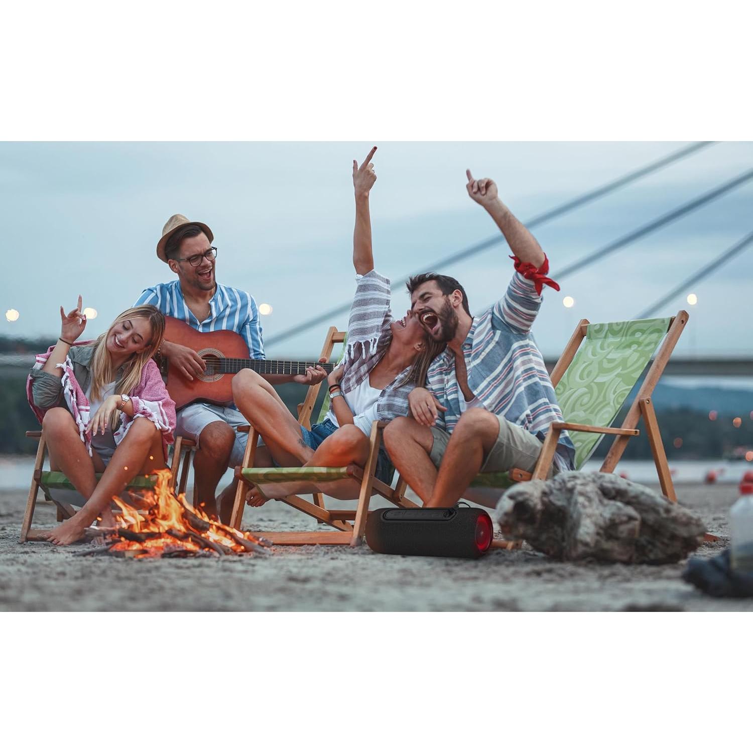 Altavoz Bluetooth Fisher SBT650K Negro 14W IPX5 8H TWS