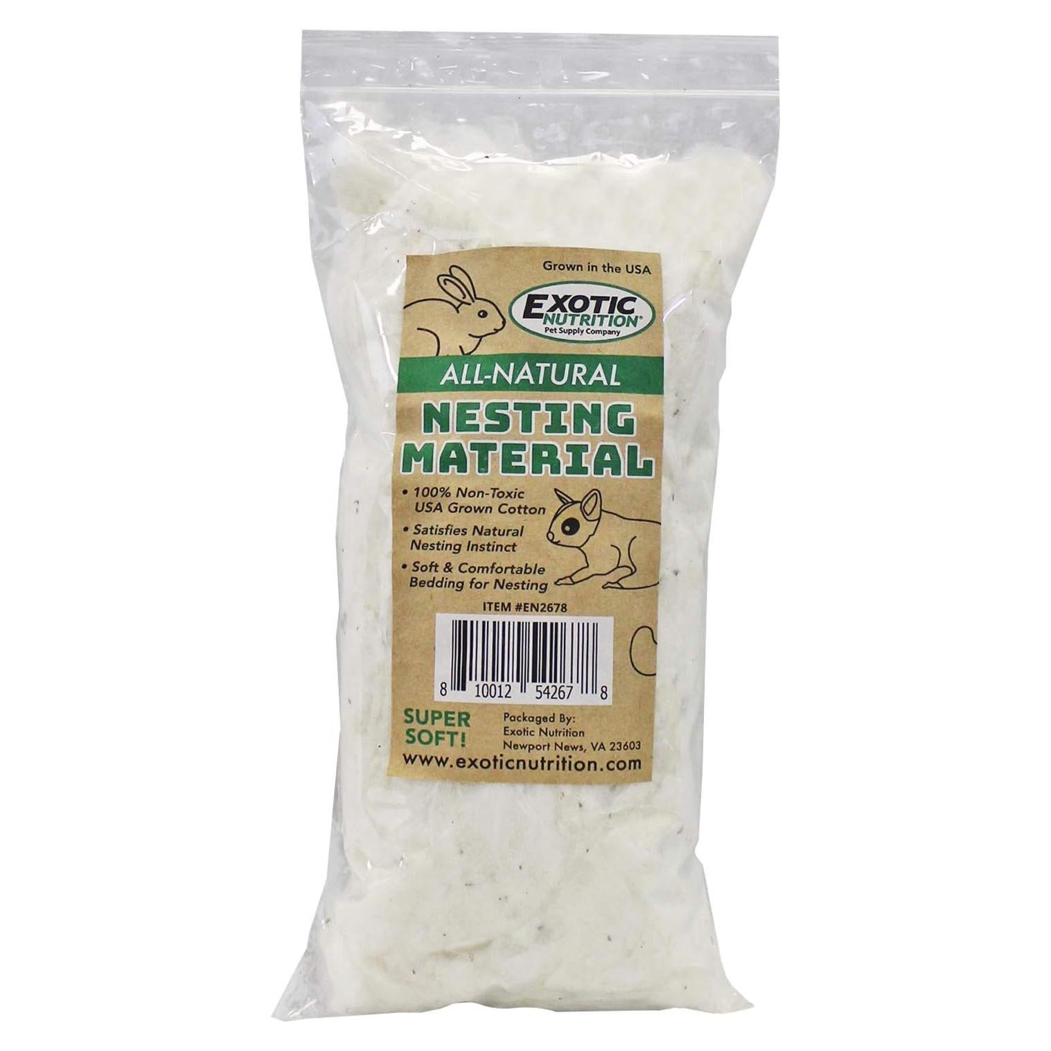 Material de Nido Natural 42.52 g Exotic Nutrition para Roedores