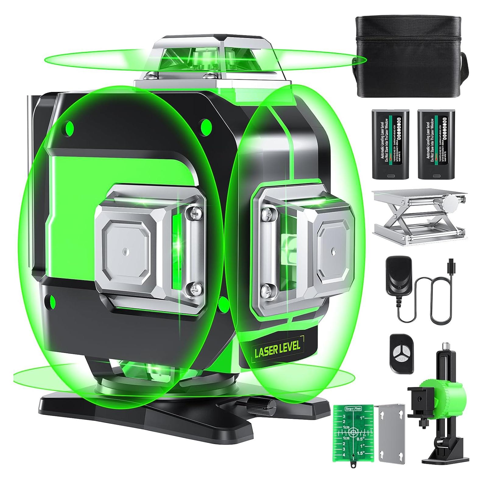 Nivel láser FELLAT 4D 360° verde auto nivelante