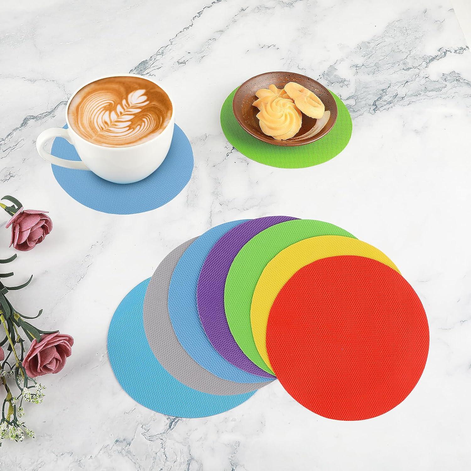 Almohadillas de Agarre de Tarros Sibba 6 Piezas Goma Antideslizante