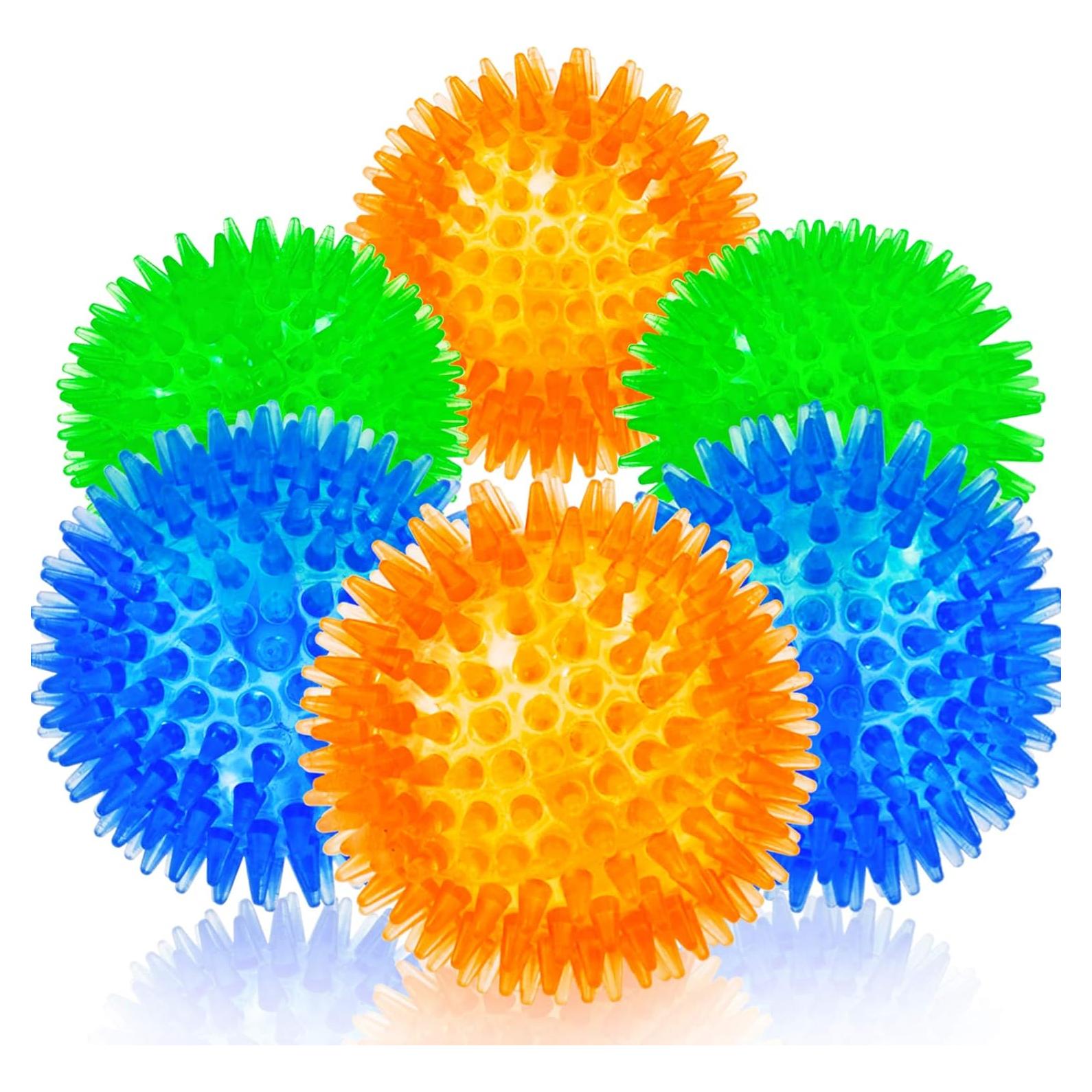 Pelotas Squeaky Sharlovy para Perros Pequeños - 6 Piezas