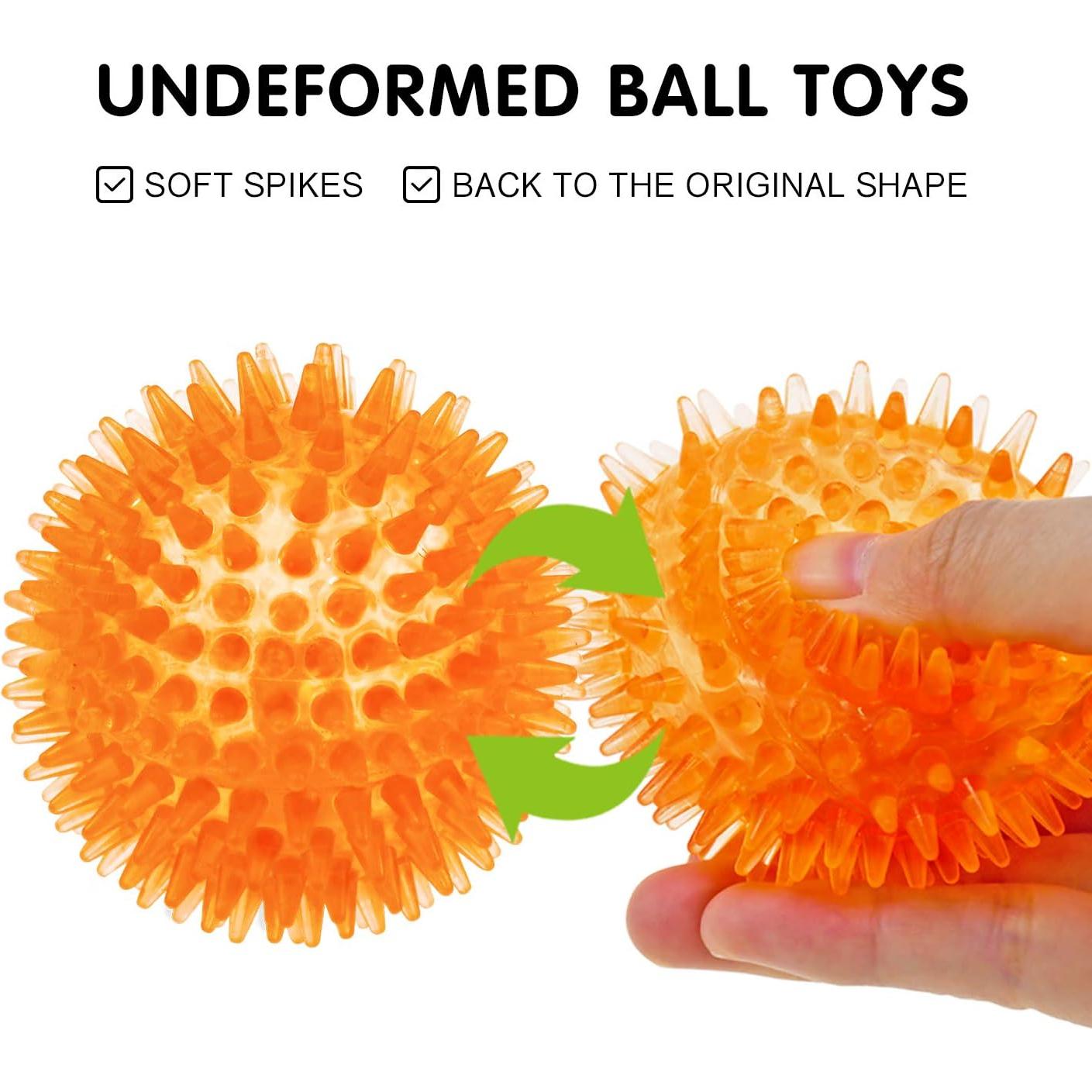 Pelotas Squeaky Sharlovy para Perros Pequeños - 6 Piezas