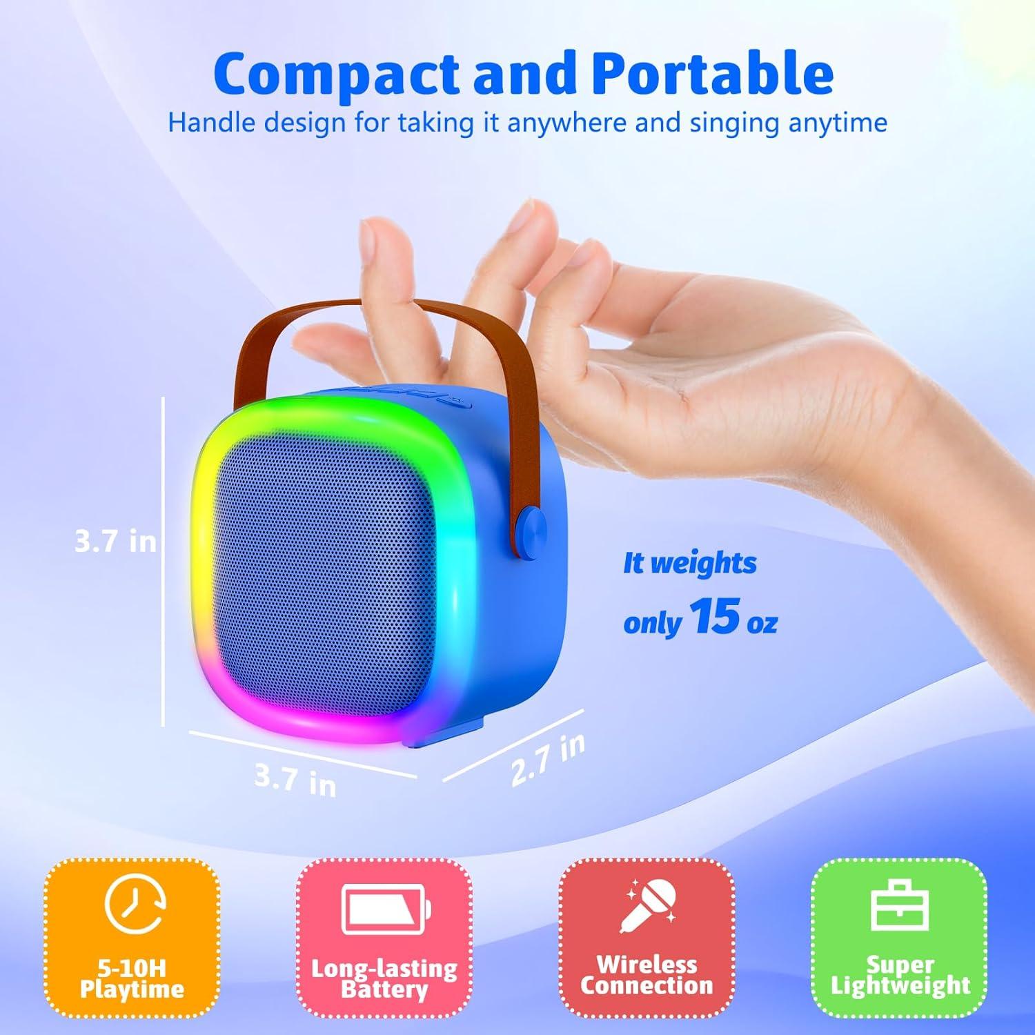 Máquina de Karaoke Zicor Portátil con Micrófono Inalámbrico