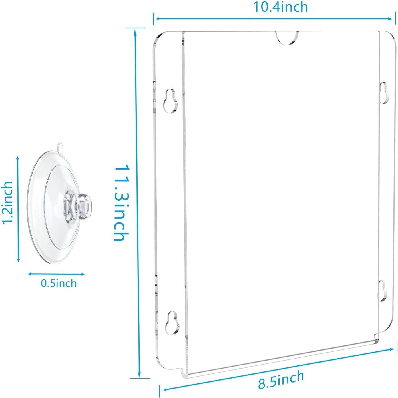 Soporte de Señal Acrílico PecMuikee 12 Pcs con Ventosas