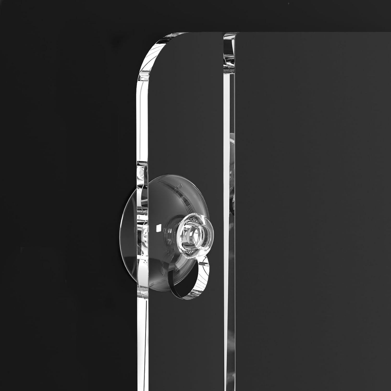 Soporte de Señal Acrílico PecMuikee 12 Pcs con Ventosas