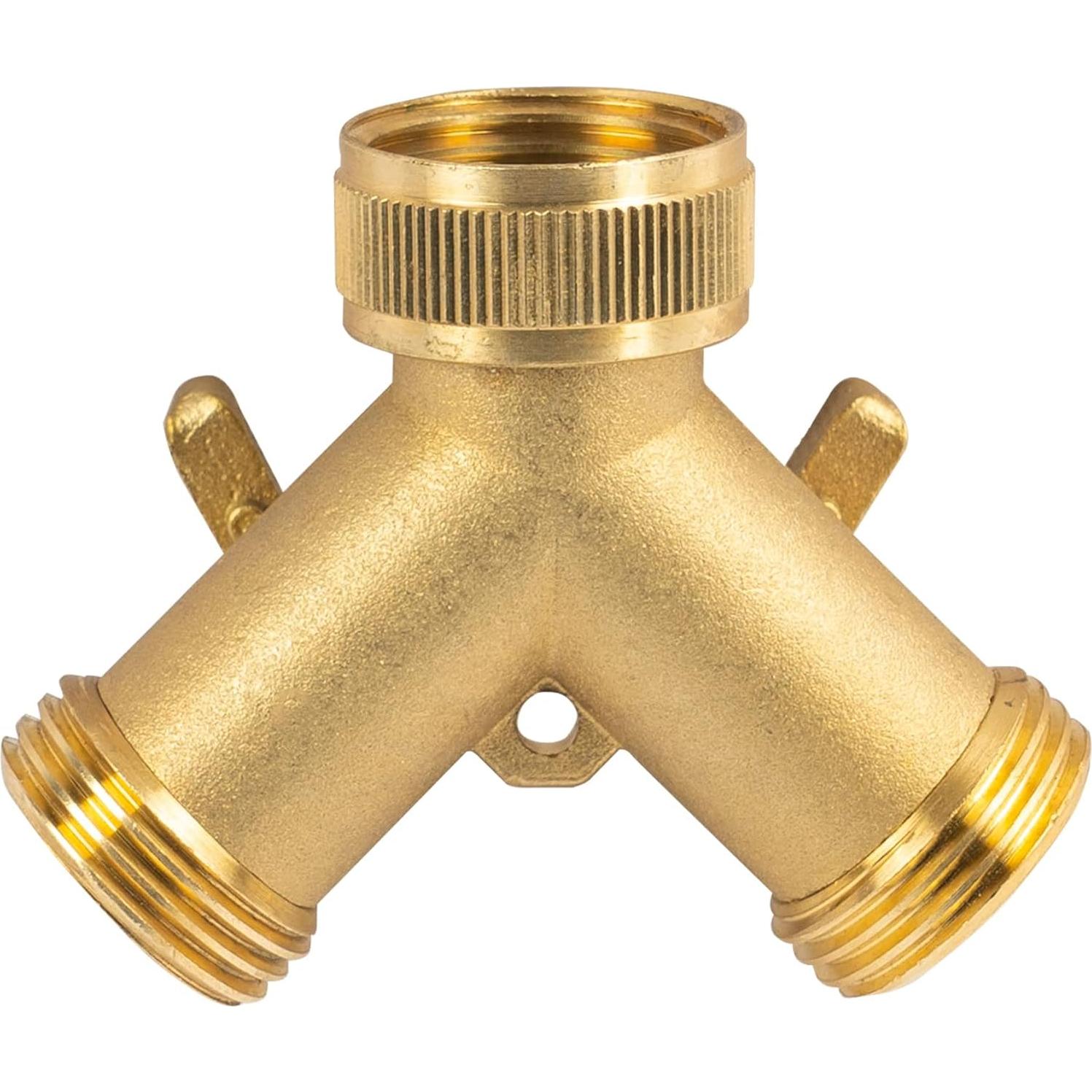 Divisor de Manguera de Jardín Hourleey 2 Vías Latón 19 mm
