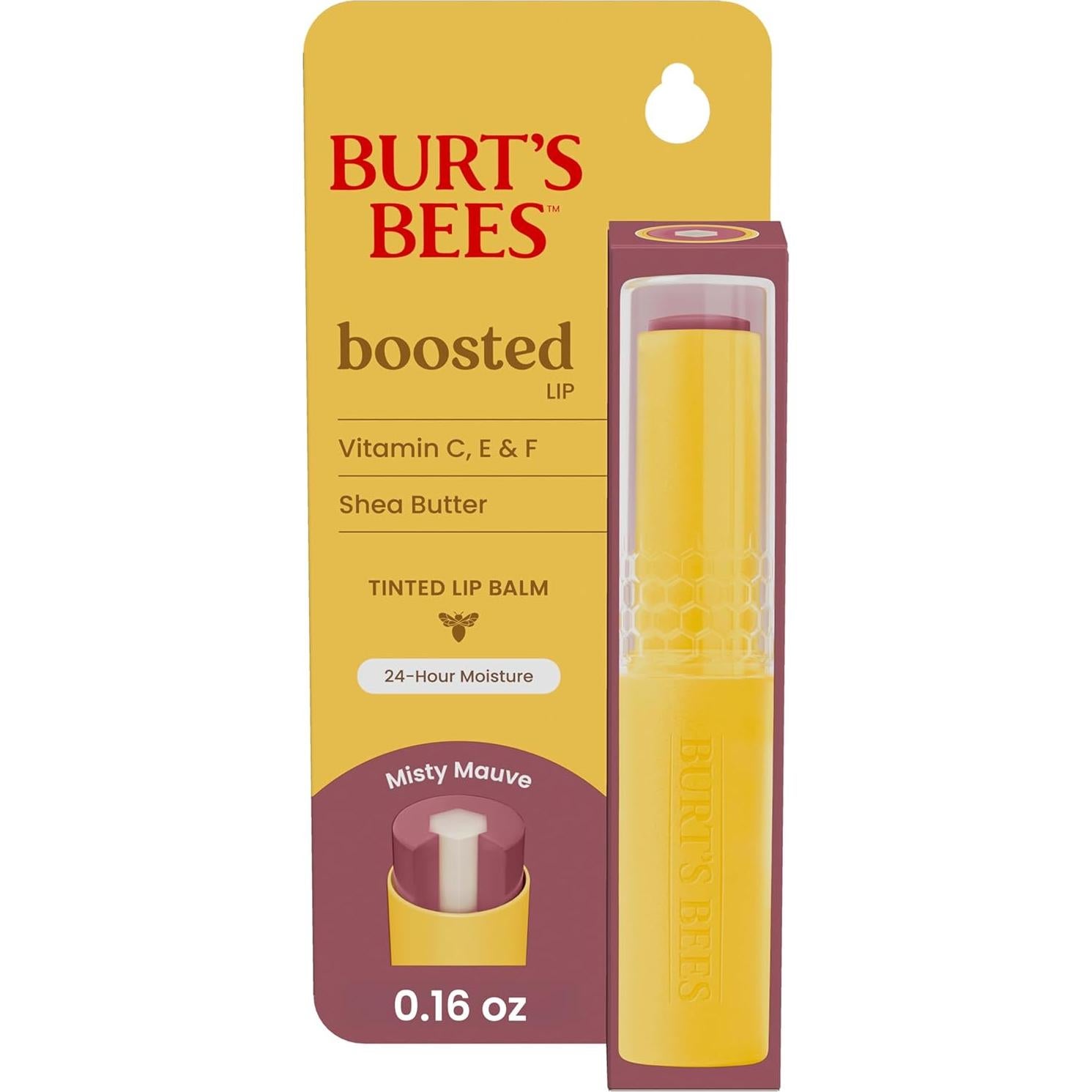 Bálsamo Labial Tinte Aumentado Burt's Bees Mauve Brumoso 4.5g
