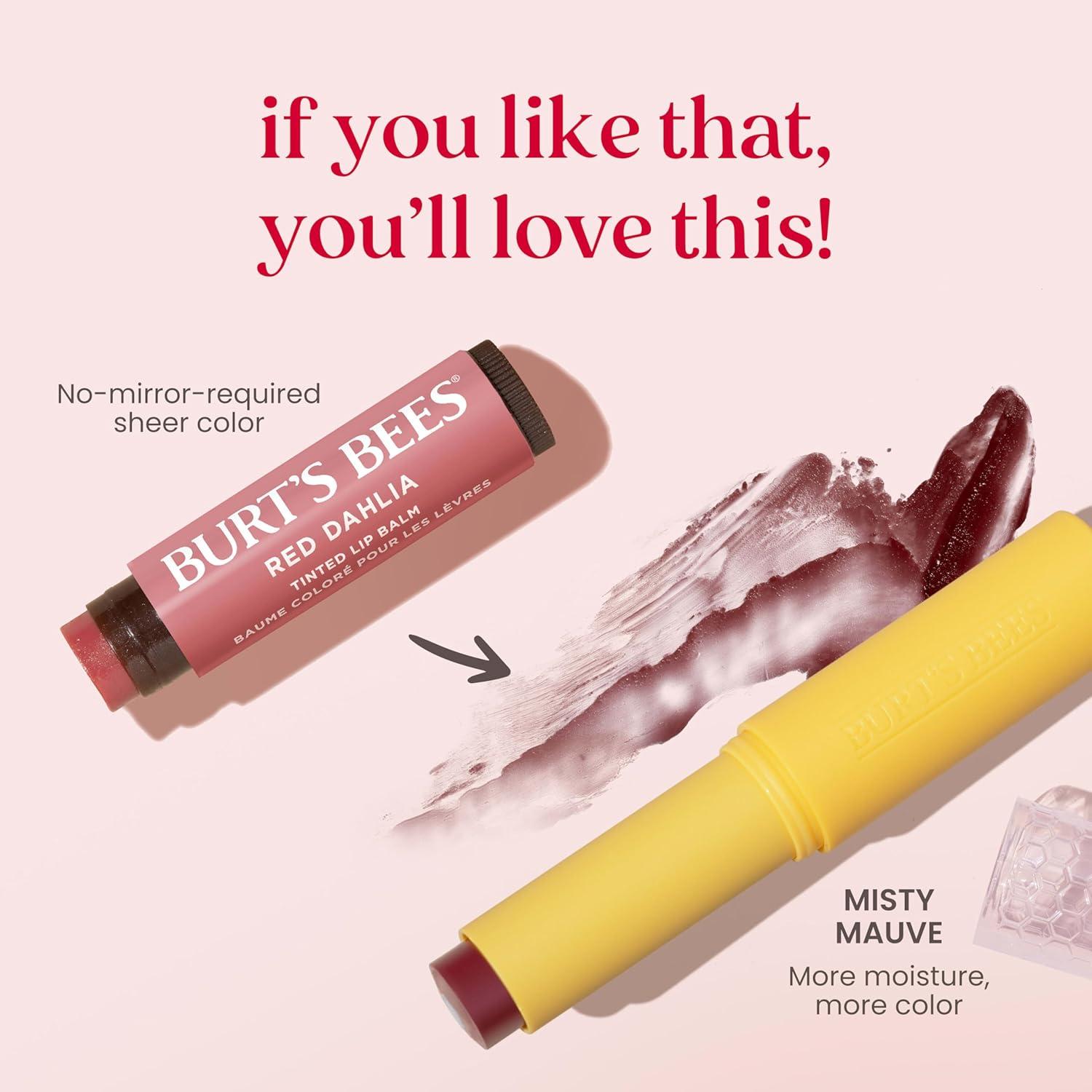 Bálsamo Labial Tinte Aumentado Burt's Bees Mauve Brumoso 4.5g