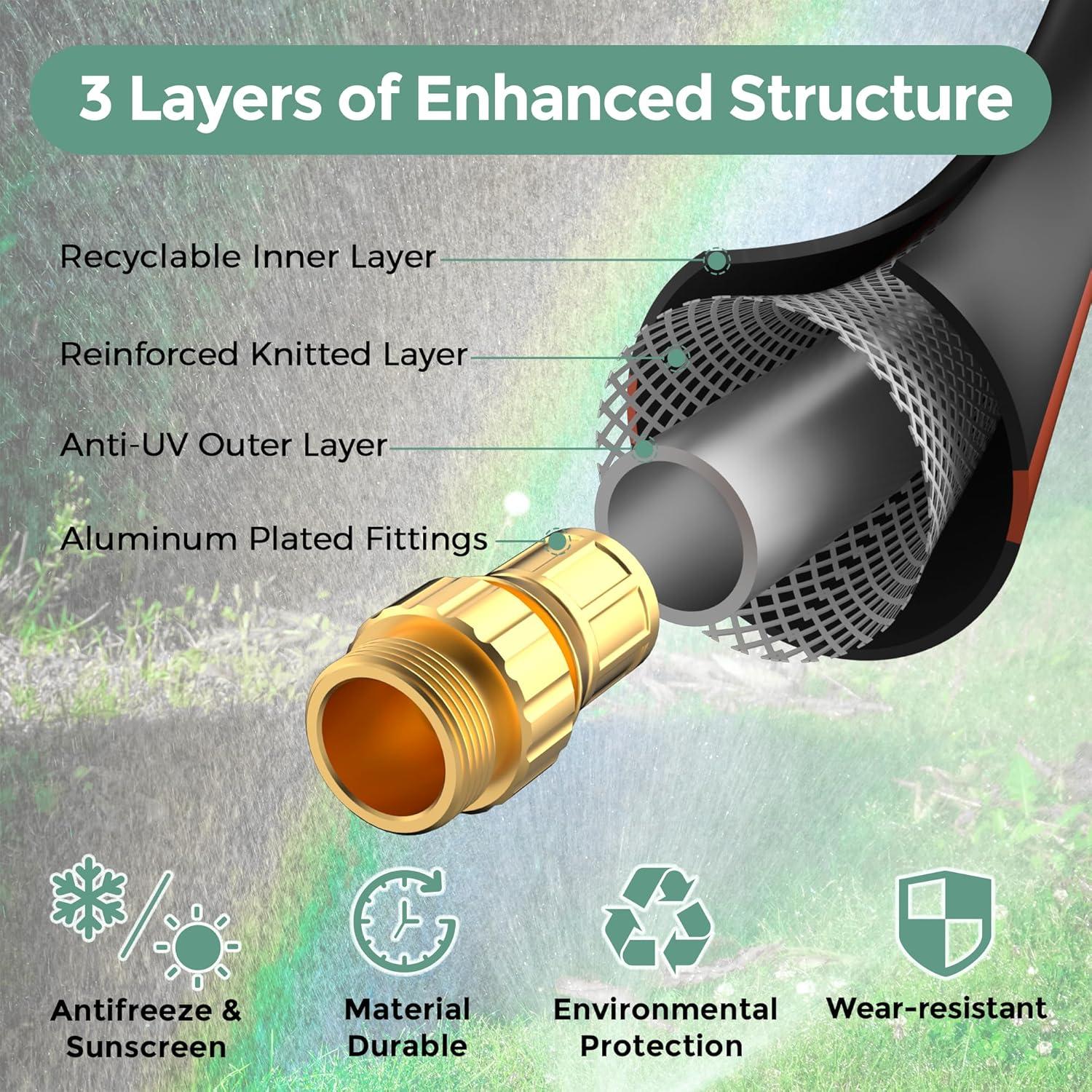 Manguera de Agua Giraffe 1.83m Doble Femenino Flexible 600 PSI