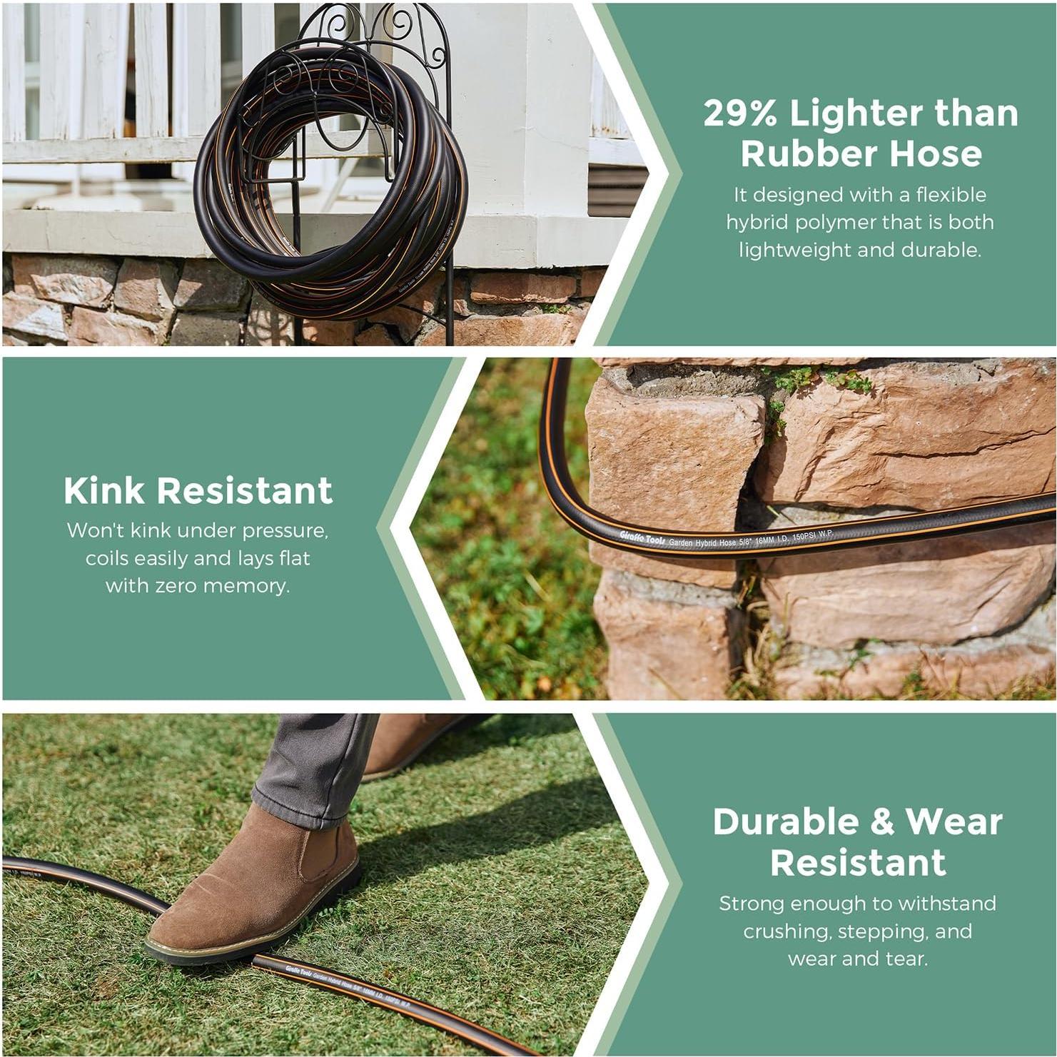 Manguera de Agua Giraffe 1.83m Doble Femenino Flexible 600 PSI