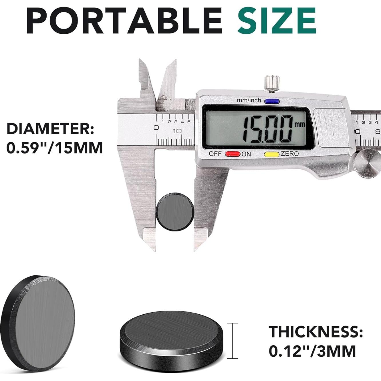 Imanes de Cerámica TRYMAG 15mm 345PCS Negro