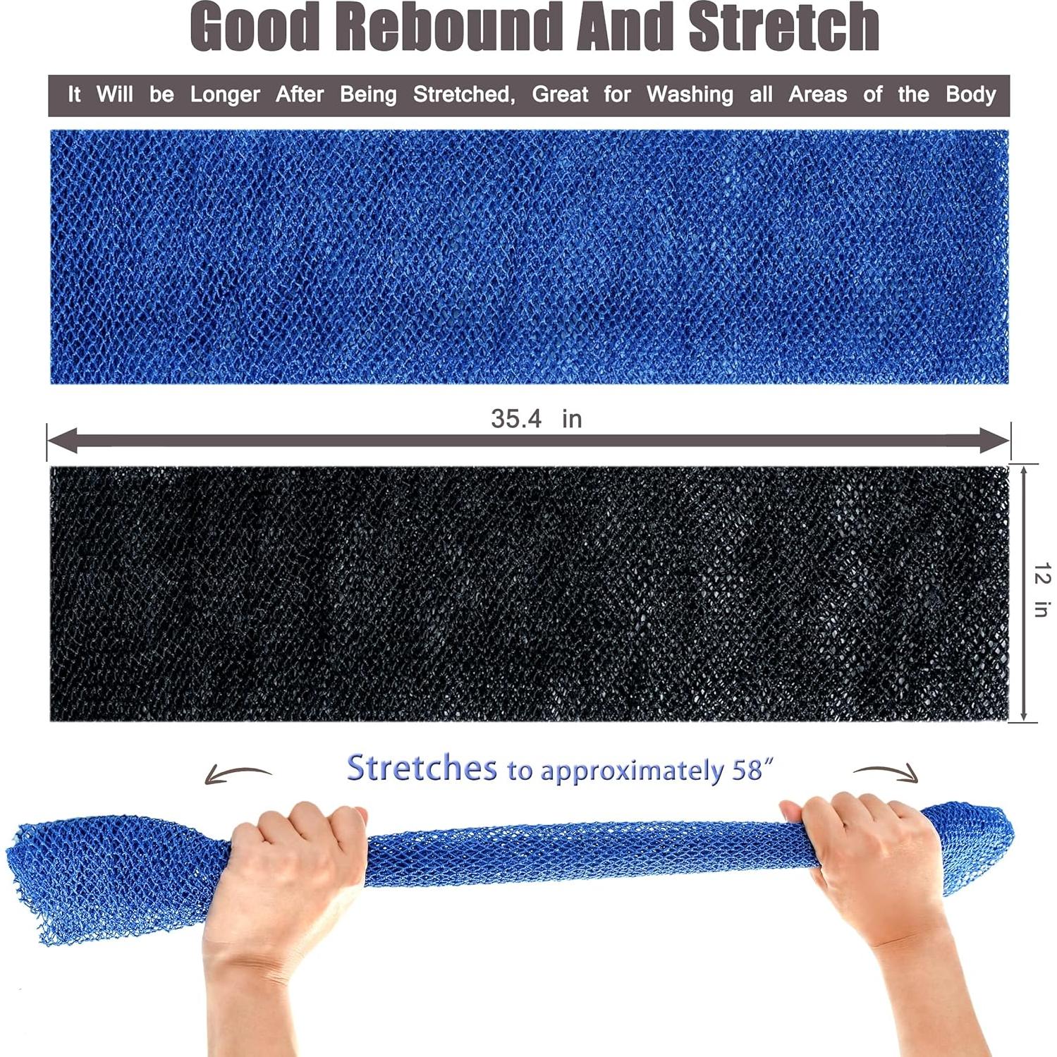 Esponja de Red Africana BHYTAKI 2 Piezas Exfoliante Nylon