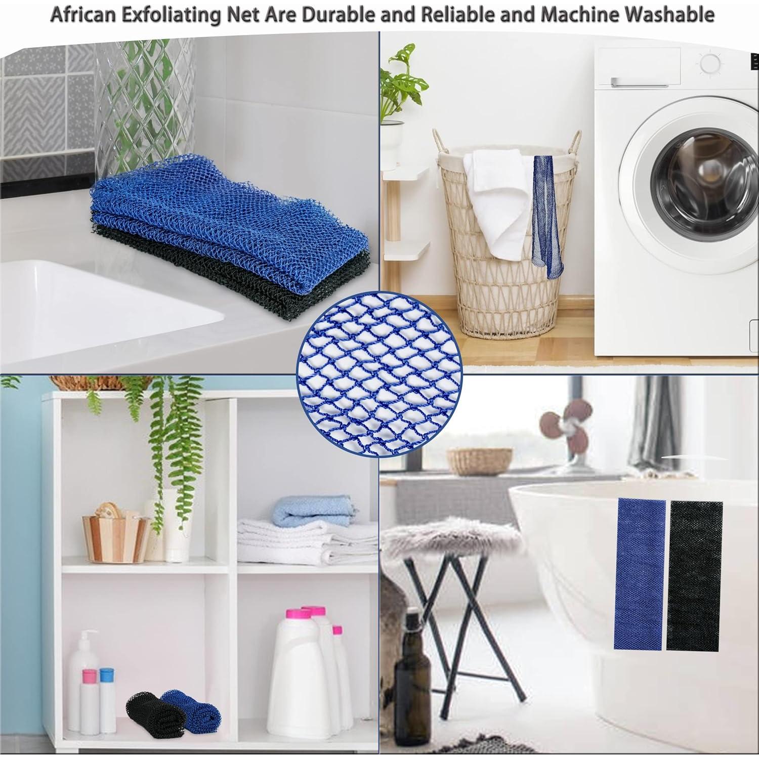 Esponja de Red Africana BHYTAKI 2 Piezas Exfoliante Nylon