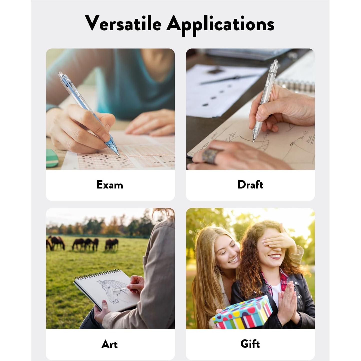 Juego de Lápices Mecánicos Four Candies 0.5 y 0.7mm con Estuche