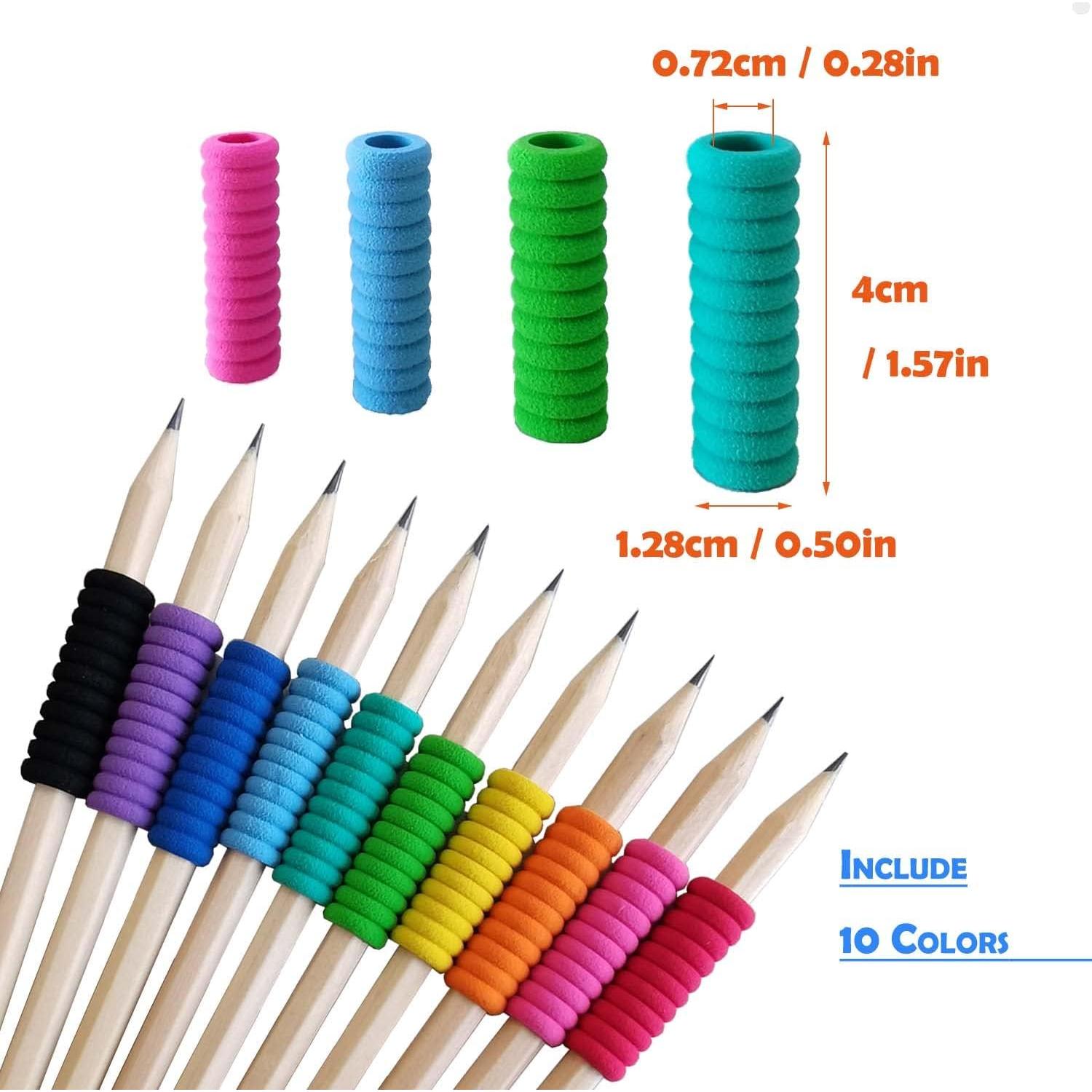 Agarraderas de Espuma OSsteed 50 Pcs Multicolor para Lápiz