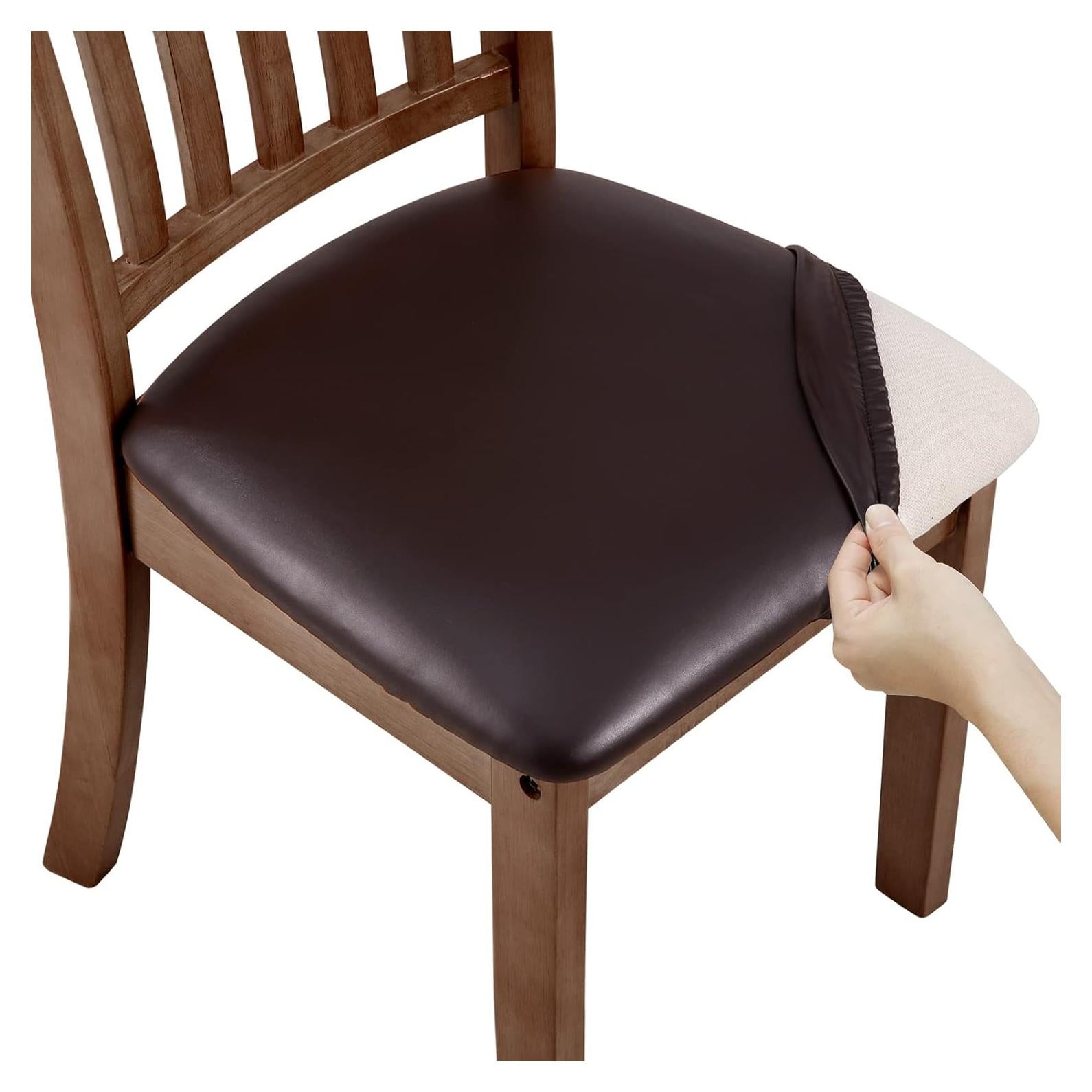 Fundas de Sillas de Comedor Fuloon 6 PCS Impermeables