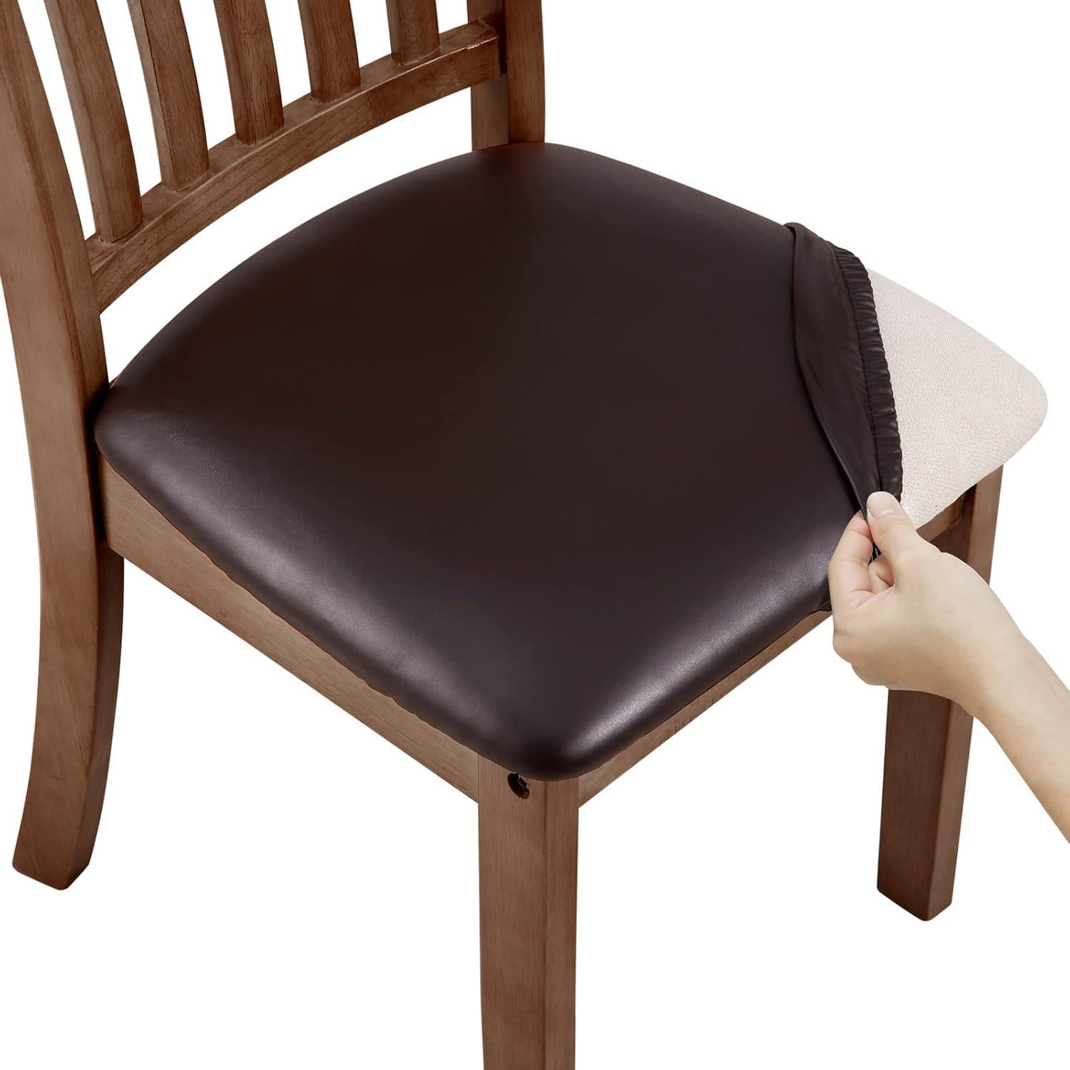 Fundas de Sillas de Comedor Fuloon 6 PCS Impermeables