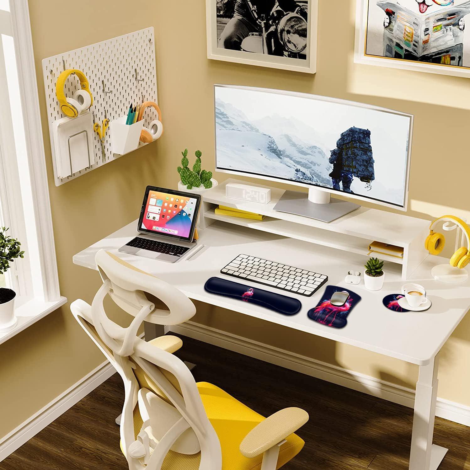 Juego de Soporte Ergonómico para Muñeca y Alfombrilla YVBHCGGGF