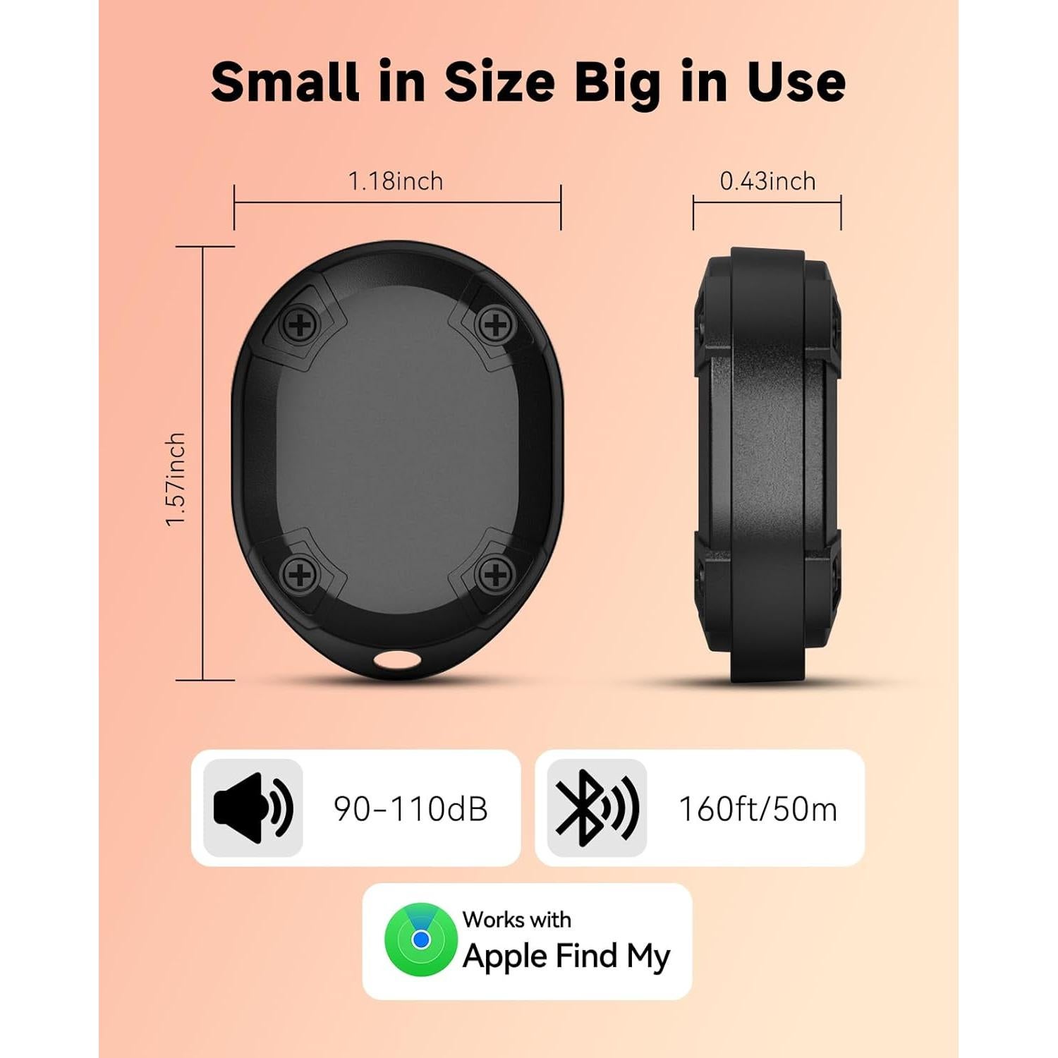 Etiqueta Inteligente Eelexa para Llaves y Equipaje - IP68, 3 Años Batería