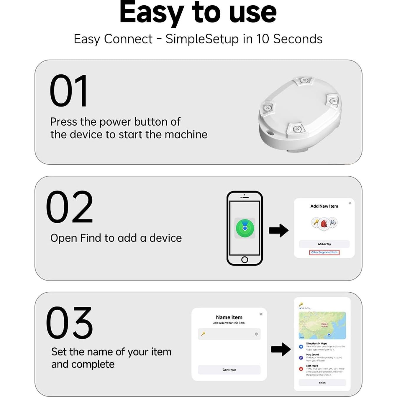 Etiqueta Inteligente Eelexa para Llaves y Equipaje - IP68, 3 Años Batería