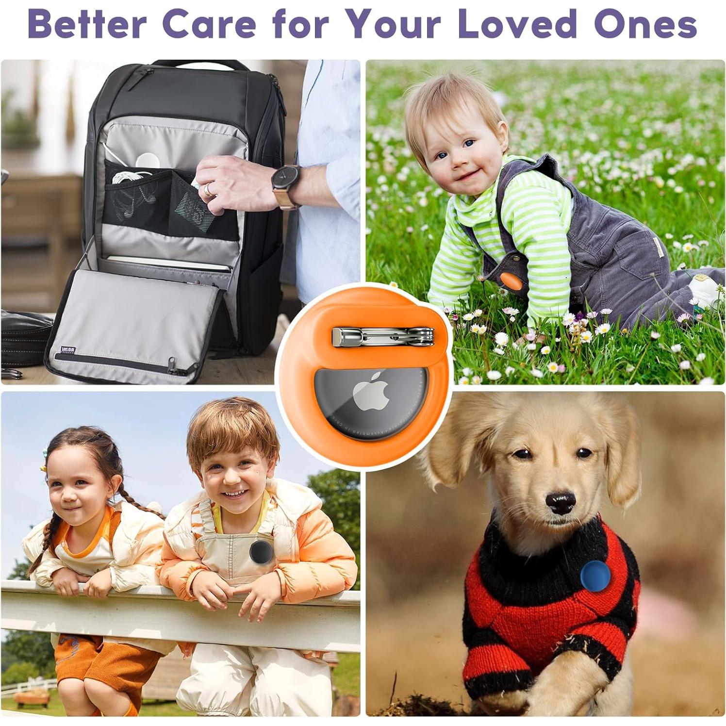 Funda Oculta para AirTag 4 Pack FlyCoco - Silicona Ligera