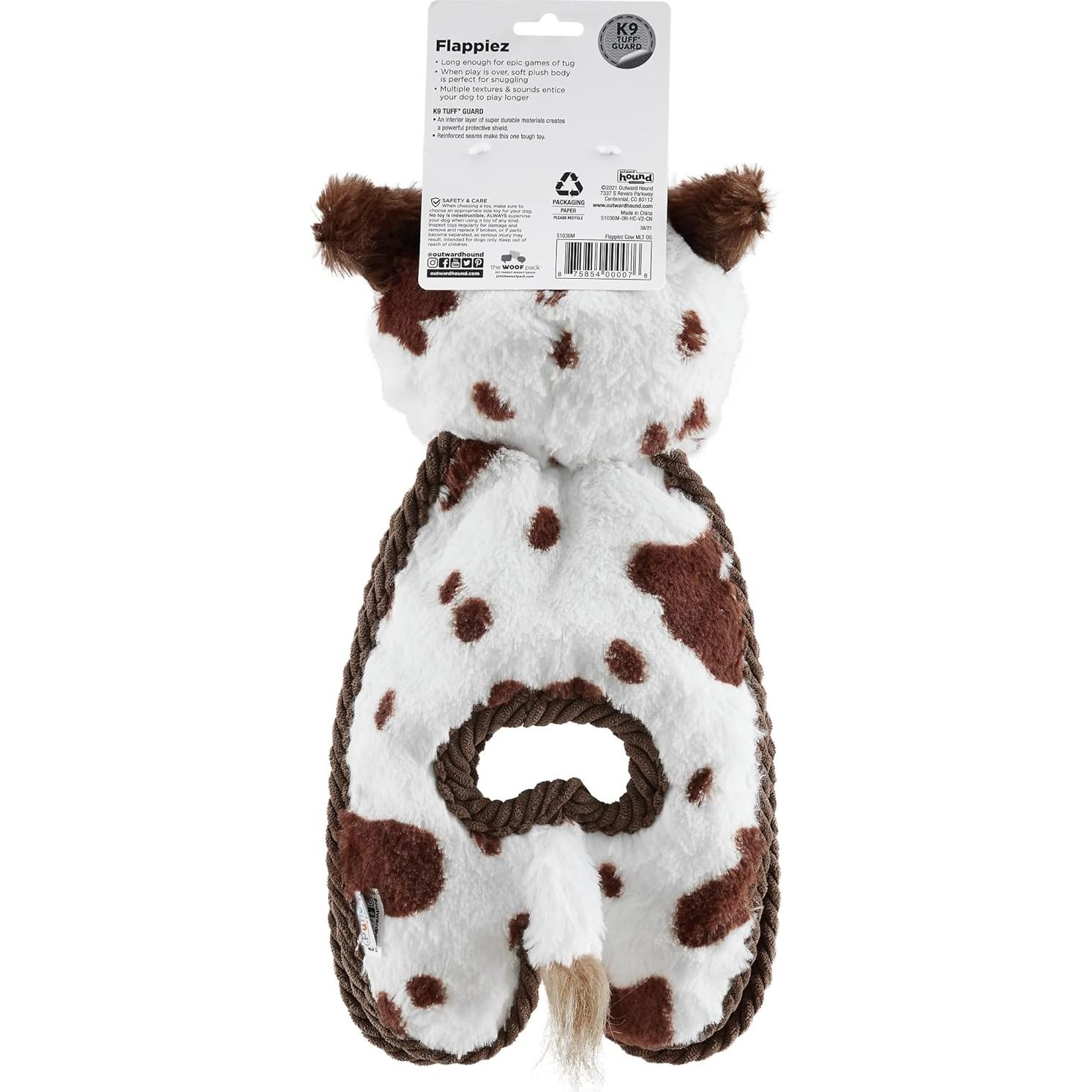 Juguete para Perros Outward Hound Cuddle Tugs Vaca 66 cm