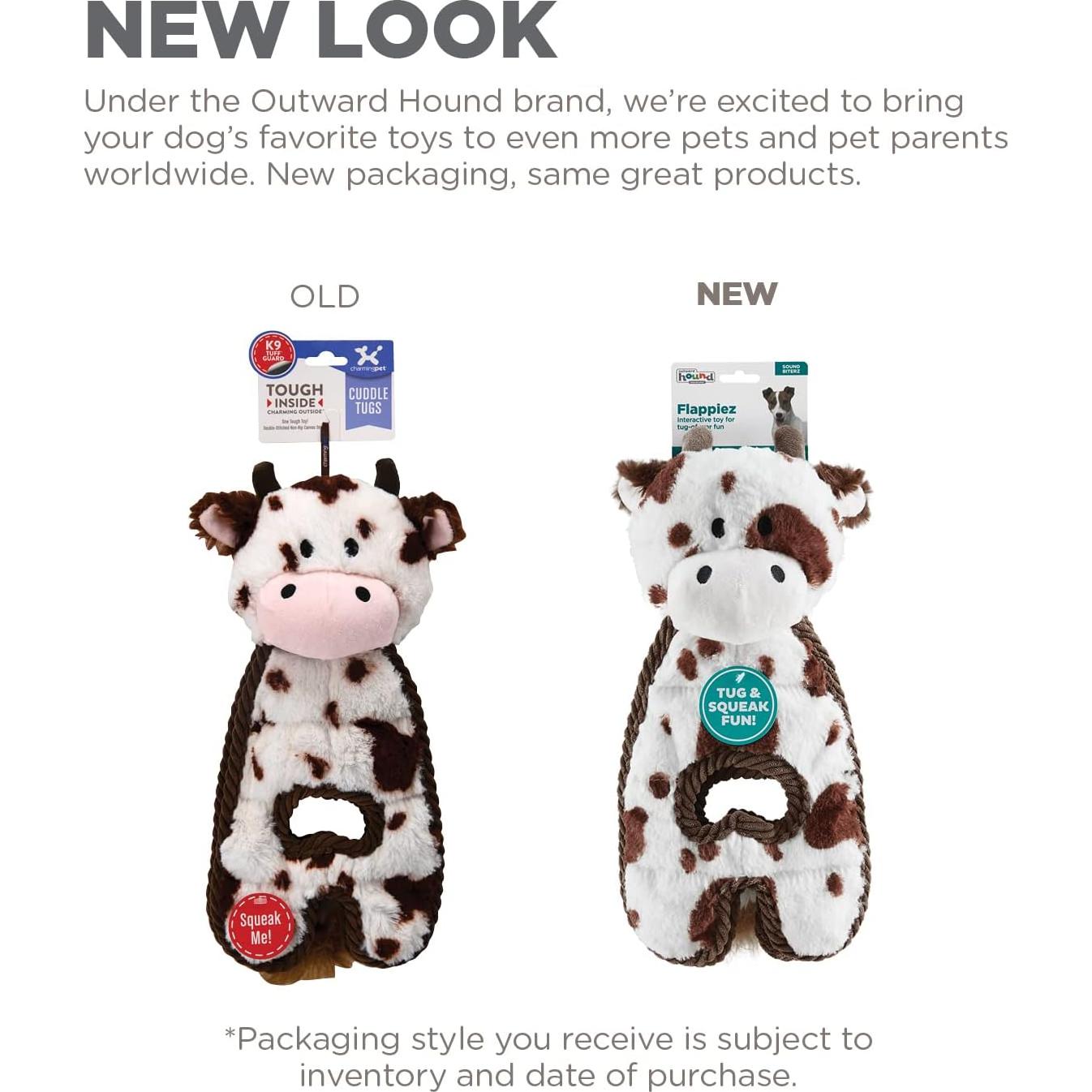 Juguete para Perros Outward Hound Cuddle Tugs Vaca 66 cm