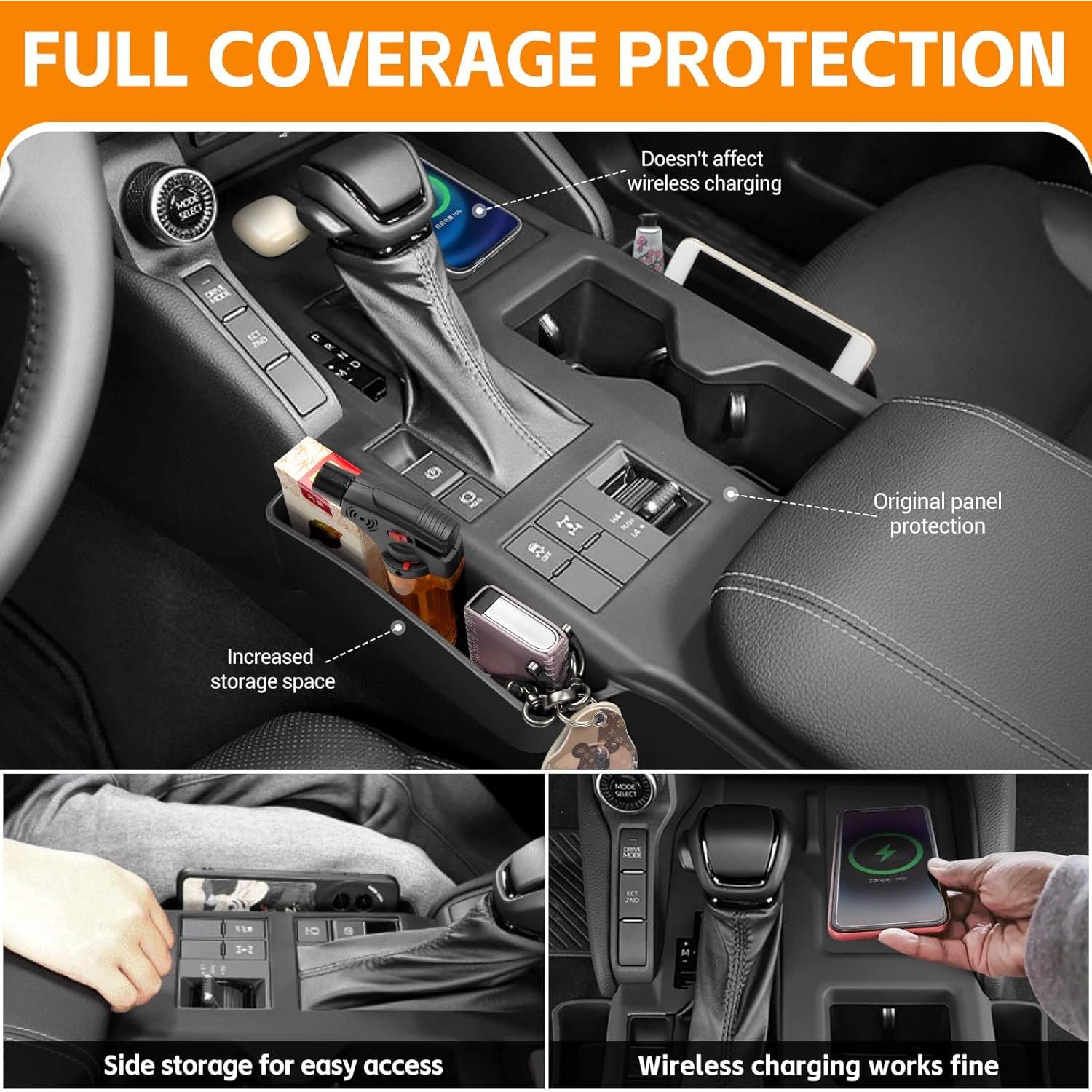 Organizador de Consola Central HUYINPJ para Toyota Land Cruiser 2024-2025