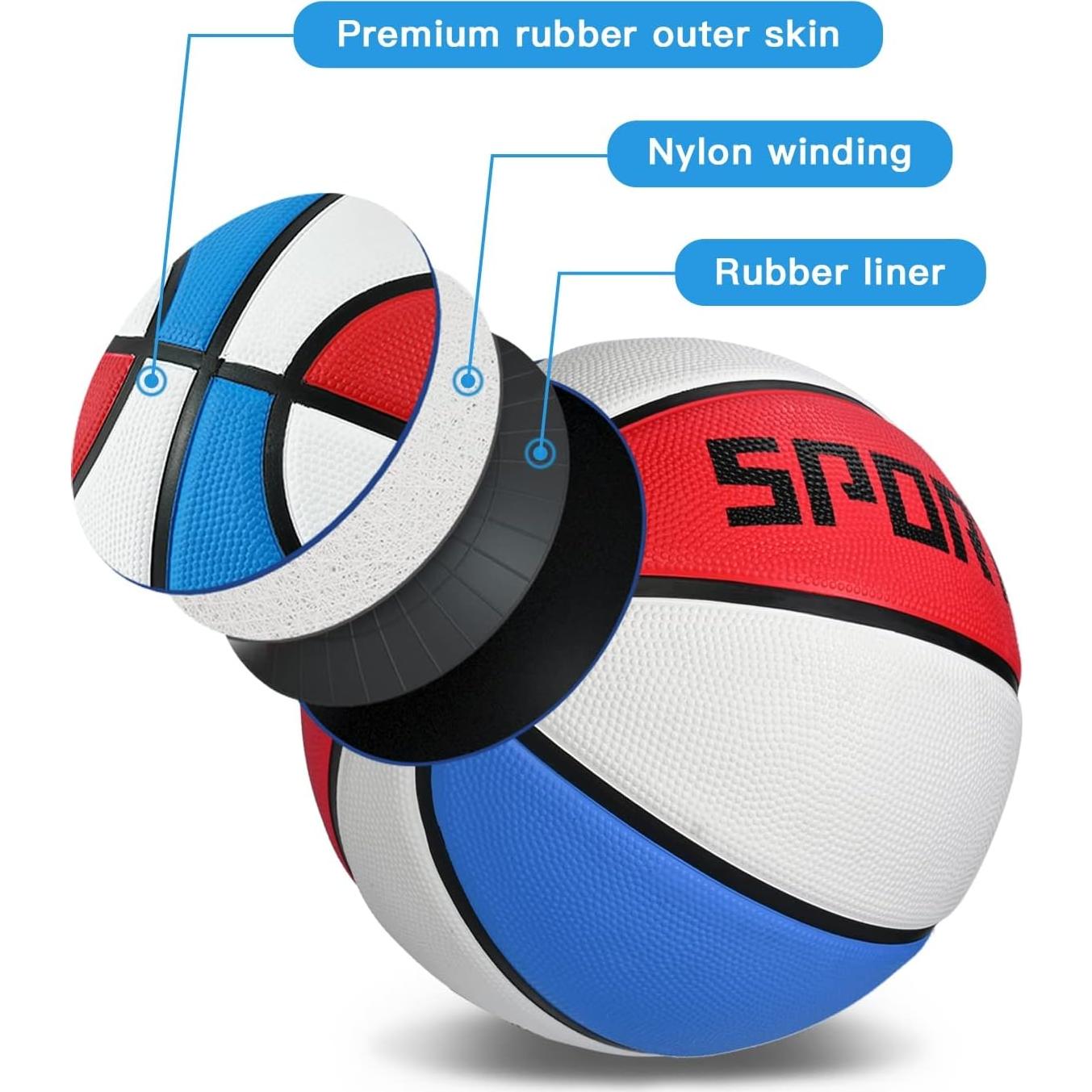 Balón de Baloncesto KUYOTQ Tamaño 3 para Niños 22 cm