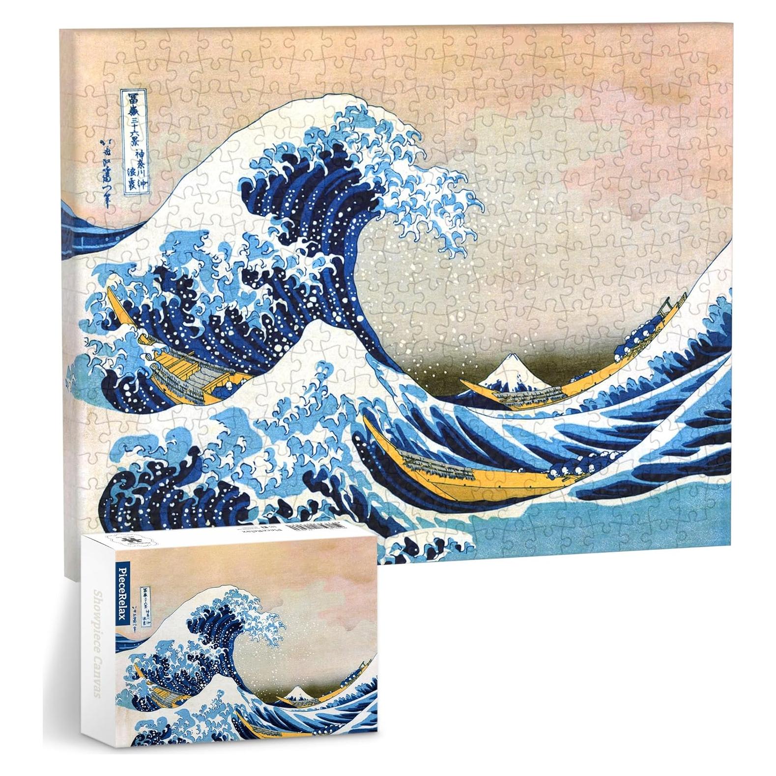 Rompecabezas de Arte Hokusai 30.5x23.5 cm para Adultos
